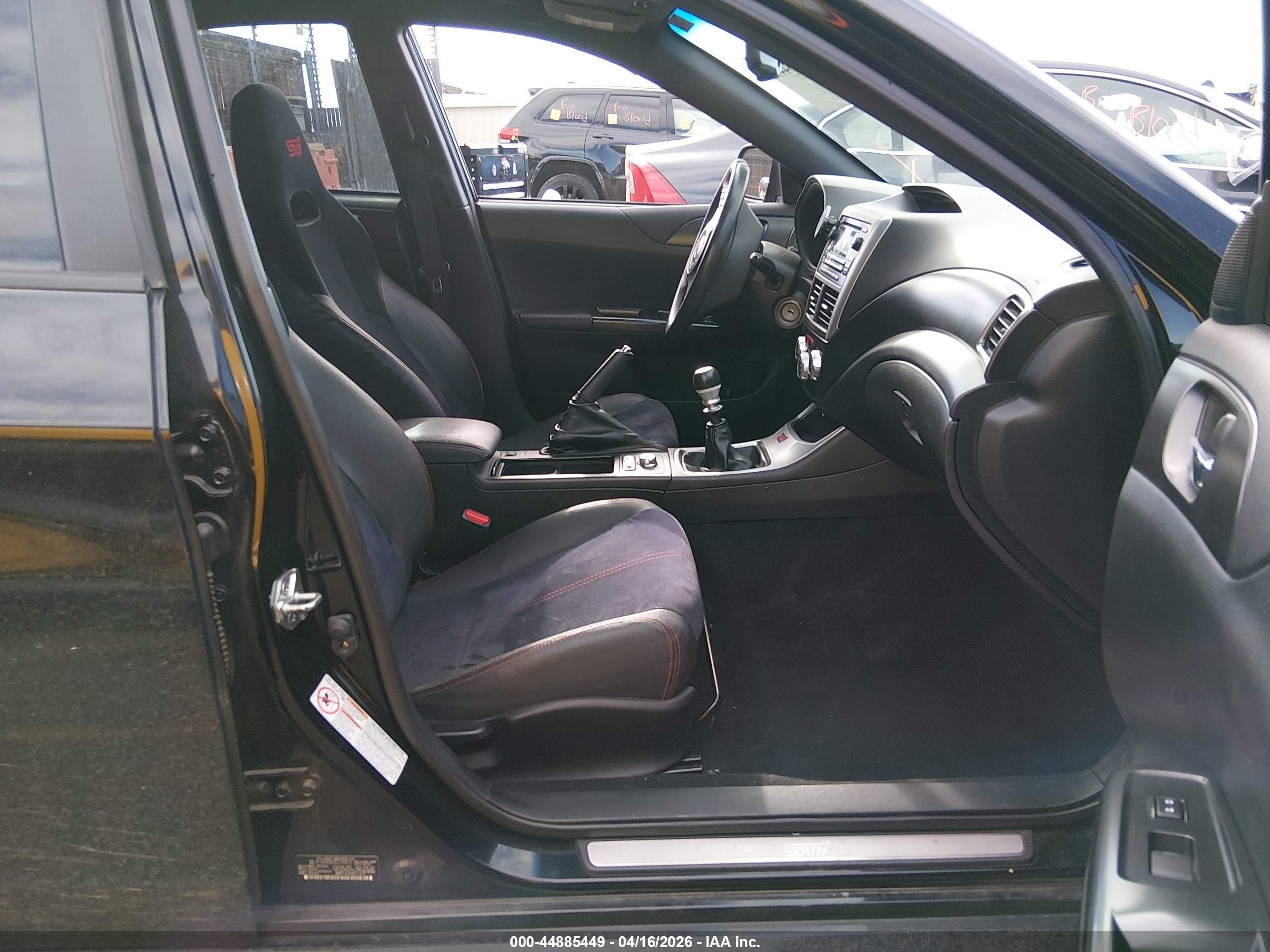 2012 Subaru Impreza Wrx Sti   Черный vin: JF1GR8H65CL235675