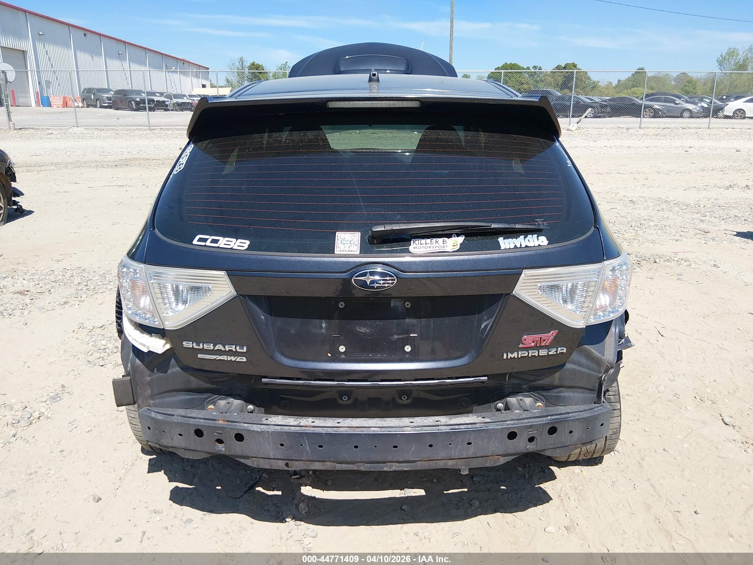 2010 Subaru Impreza Wrx Sti Special Edition Black vin: JF1GR8H66AL802764