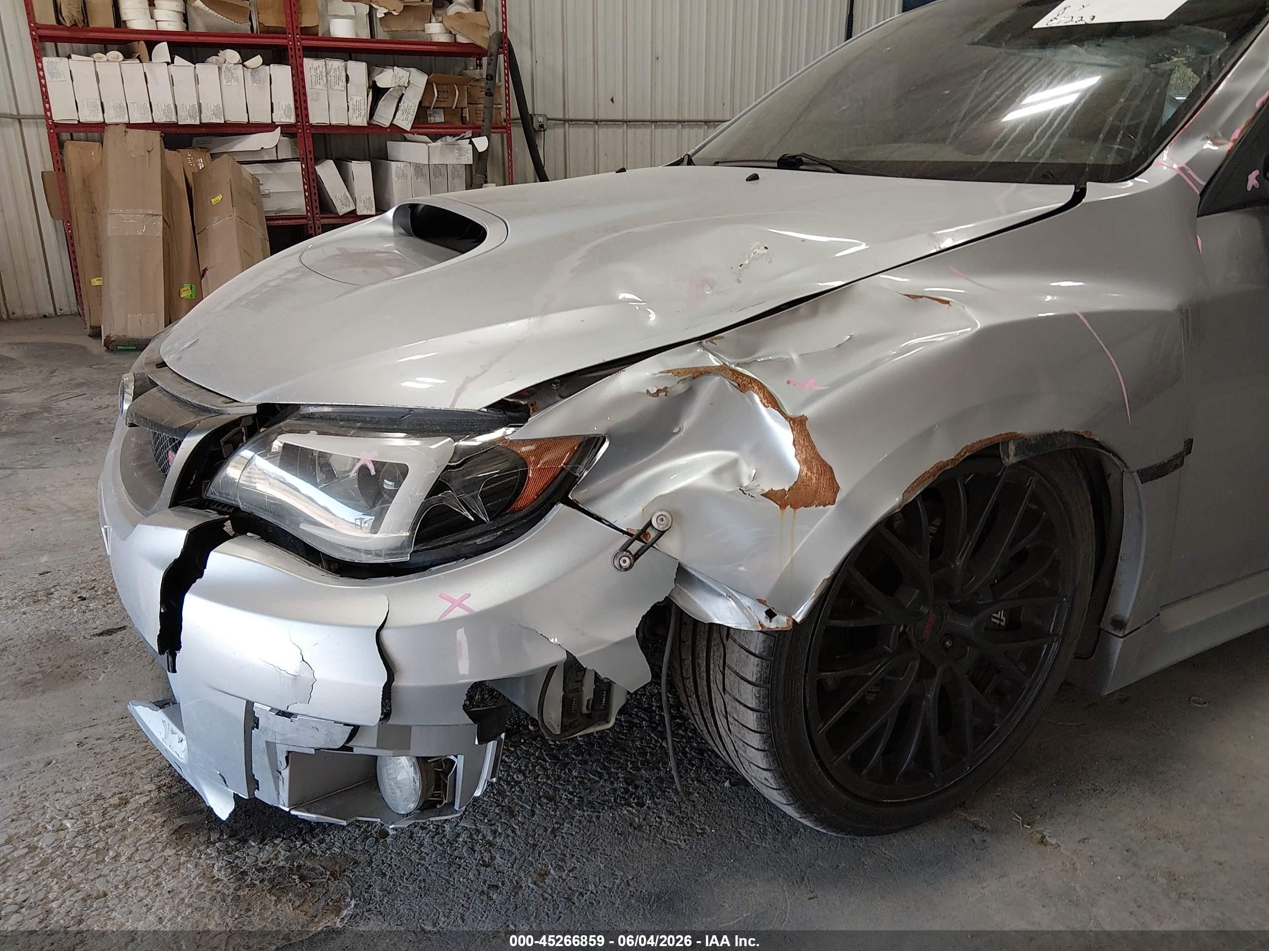 2013 Subaru Impreza Wrx Sti Silver vin: JF1GR8H66DL803434