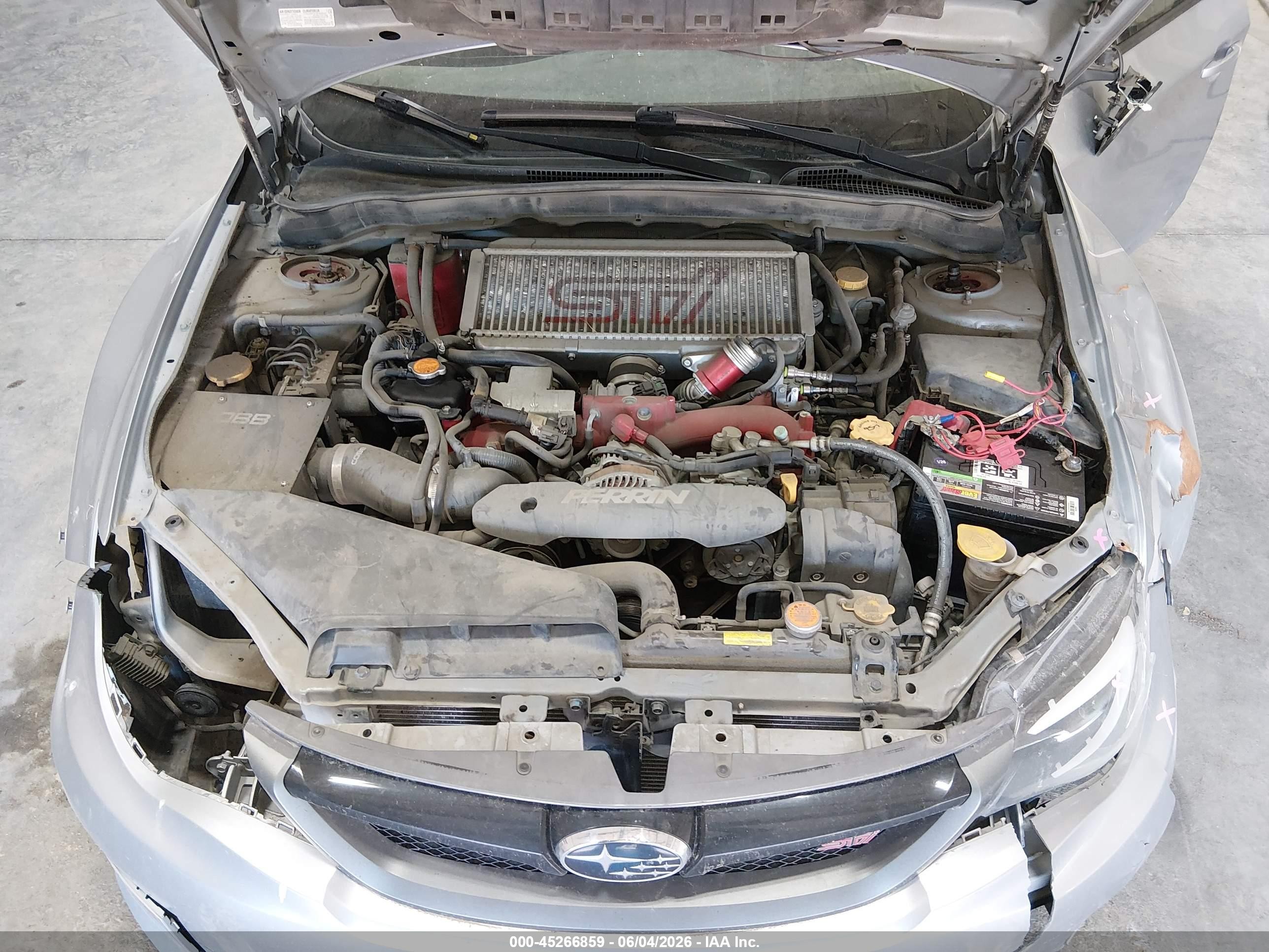 2013 Subaru Impreza Wrx Sti Silver vin: JF1GR8H66DL803434