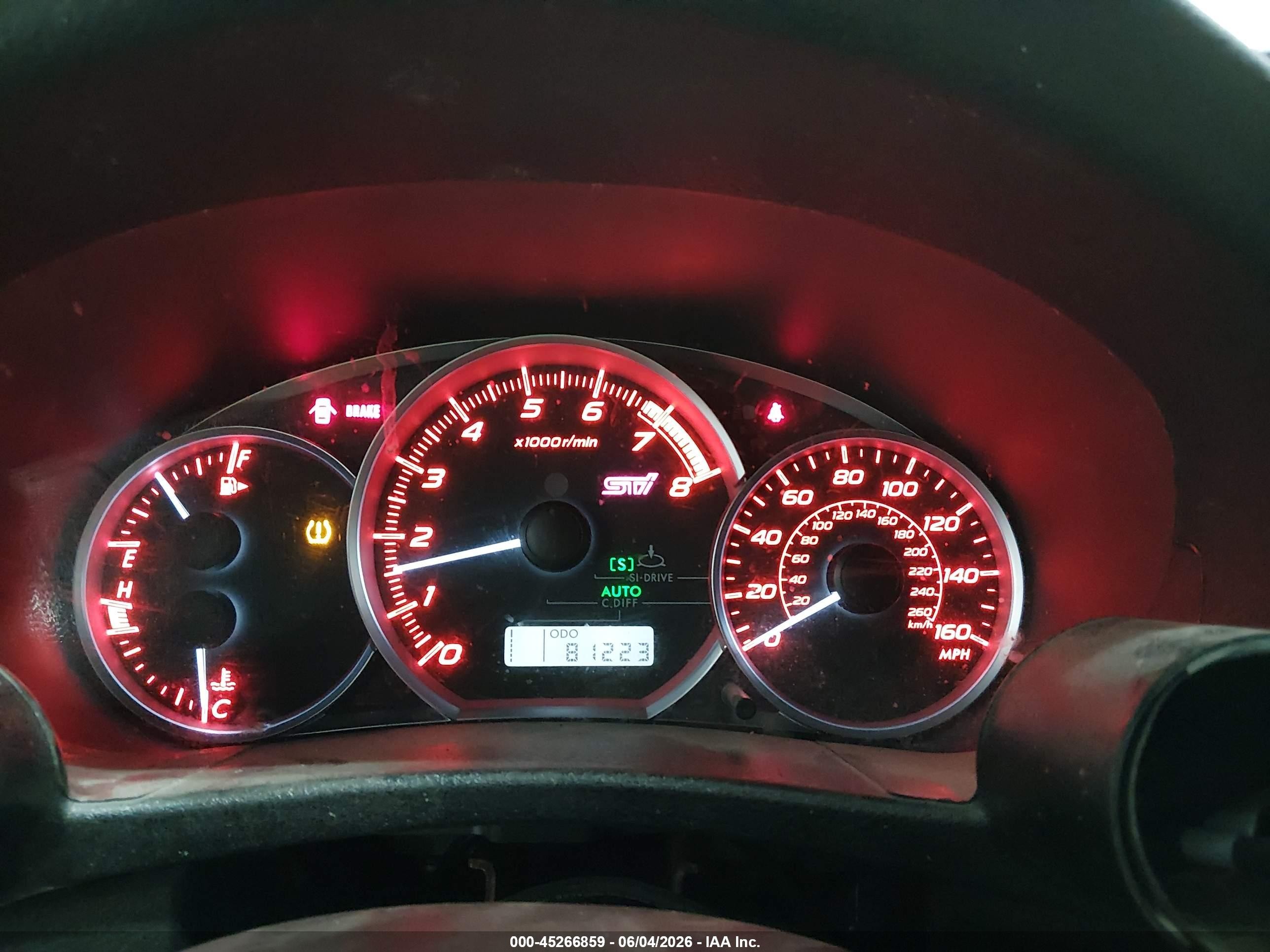 2013 Subaru Impreza Wrx Sti Silver vin: JF1GR8H66DL803434