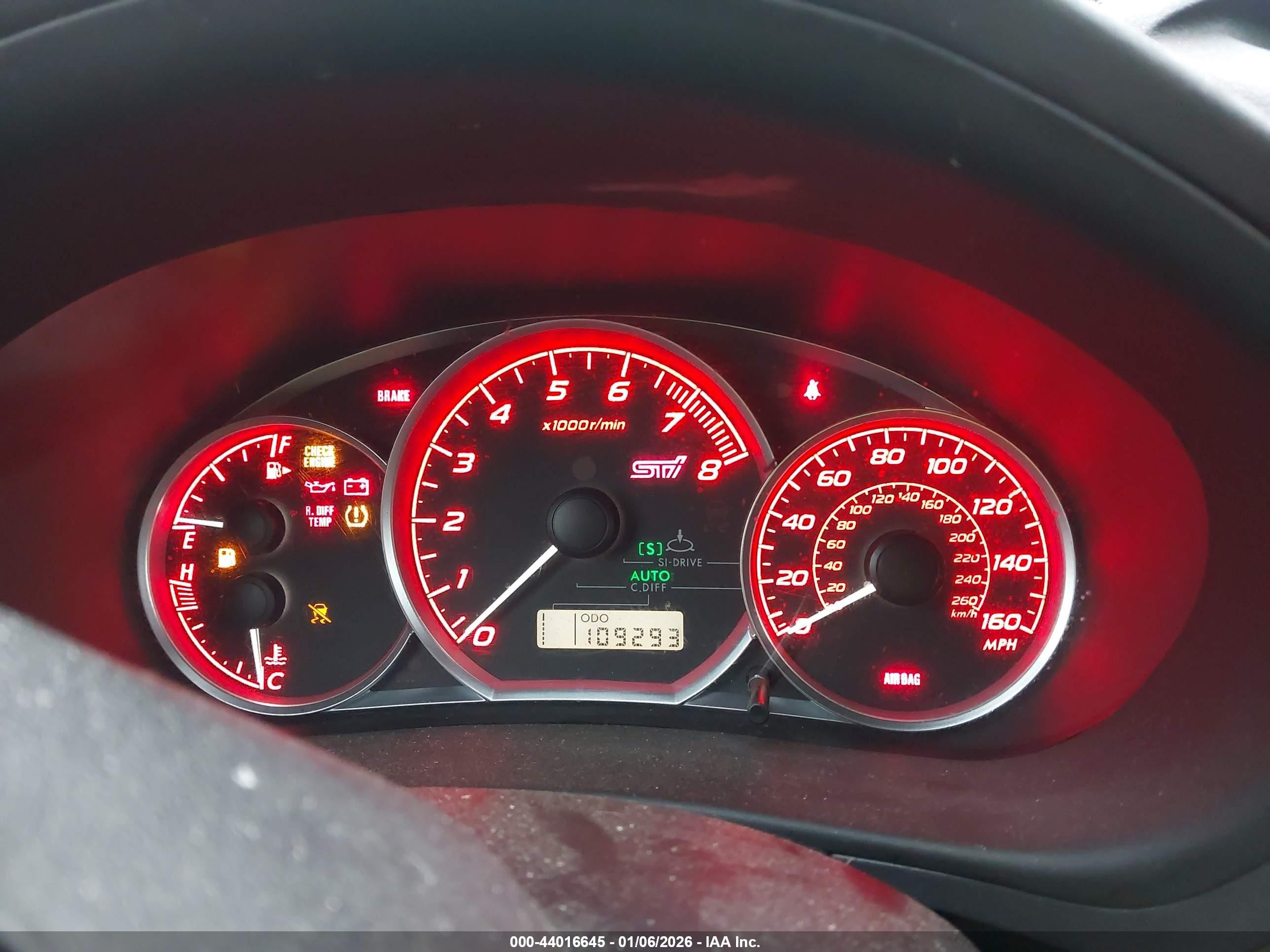 2010 Subaru Impreza Wrx Sti   Silver vin: JF1GR8H68AL801051