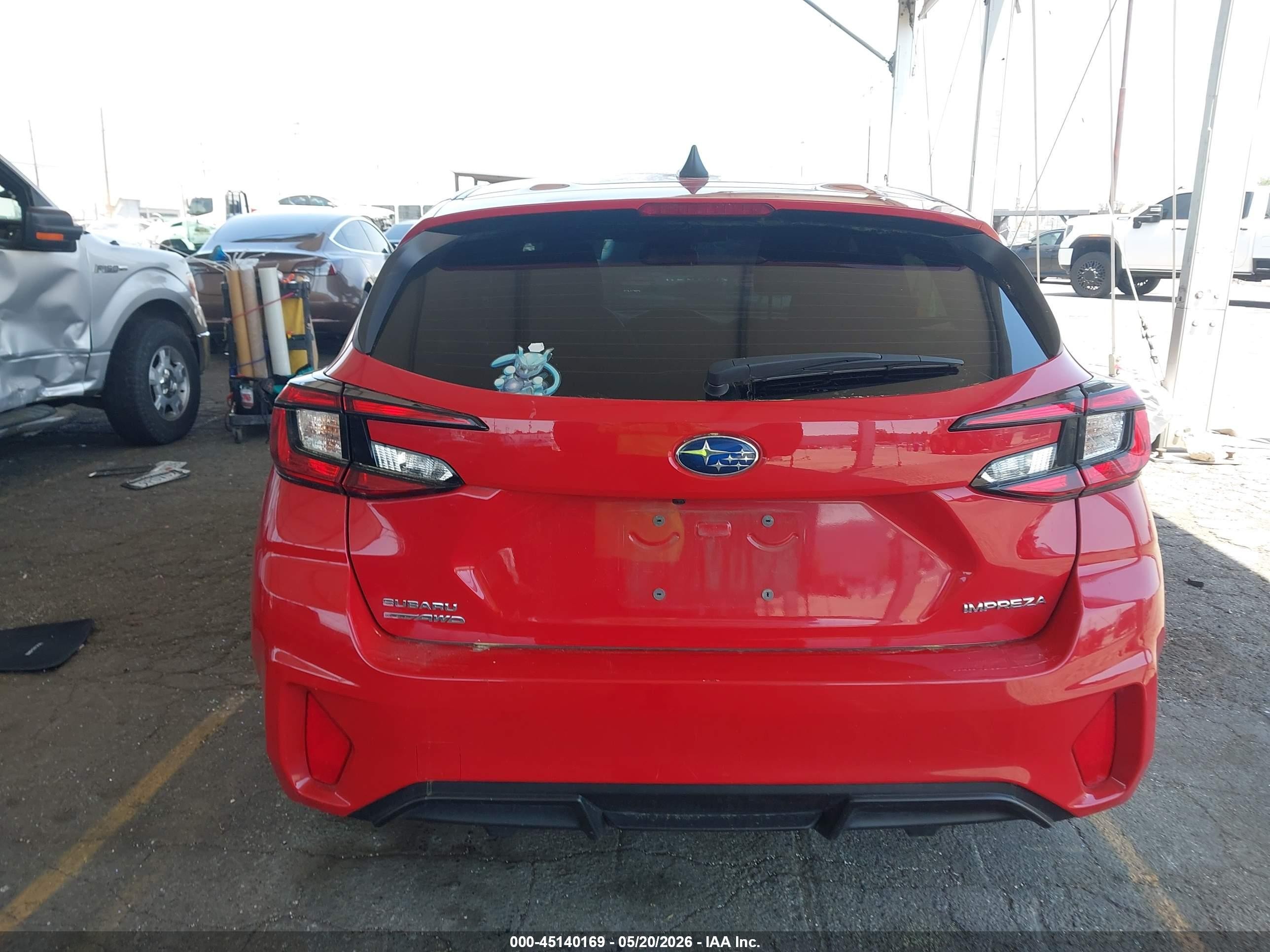 2024 Subaru Impreza Base 5-door Красный vin: JF1GUABC1R8850319
