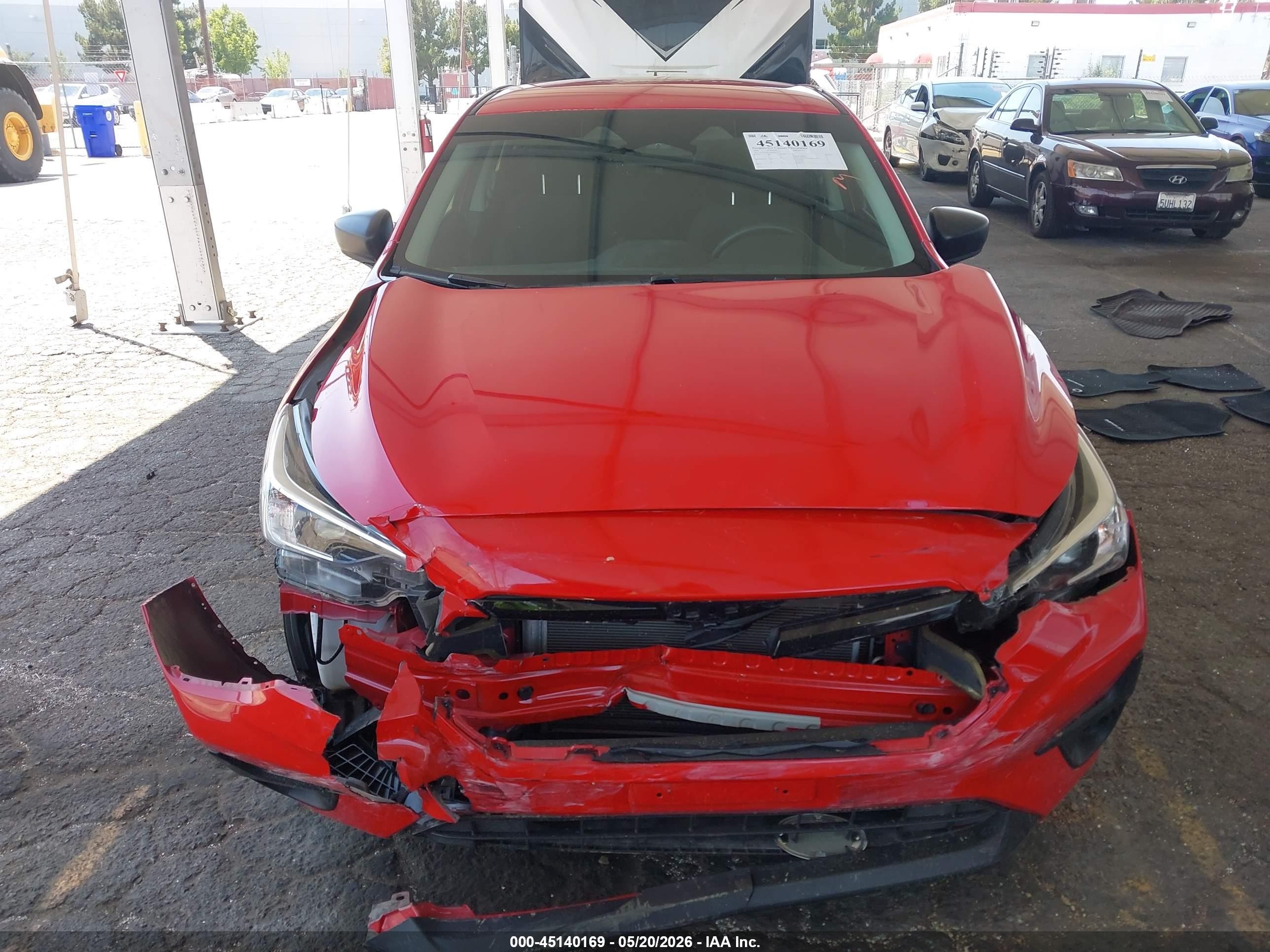 2024 Subaru Impreza Base 5-door Красный vin: JF1GUABC1R8850319