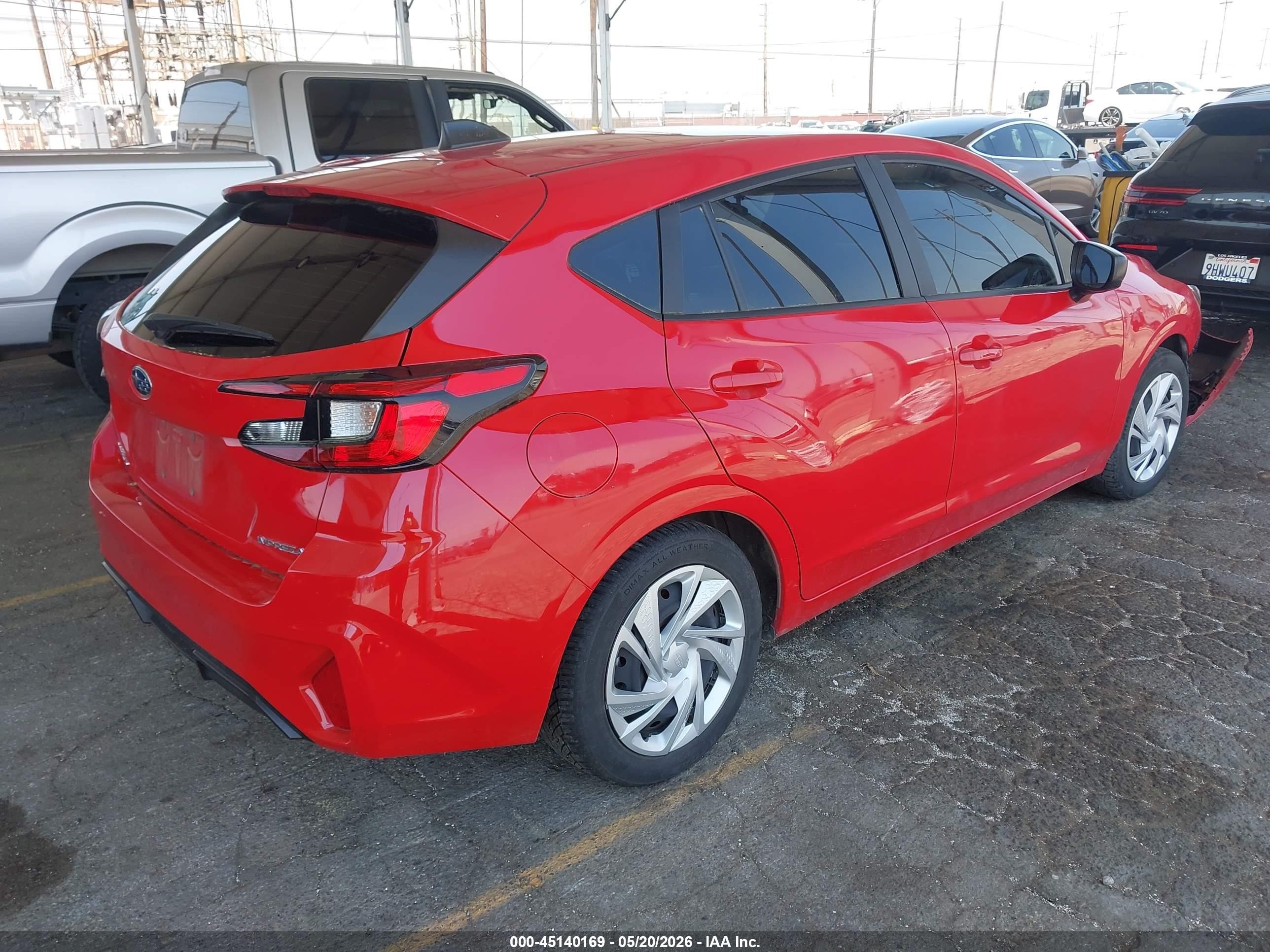 2024 Subaru Impreza Base 5-door Красный vin: JF1GUABC1R8850319