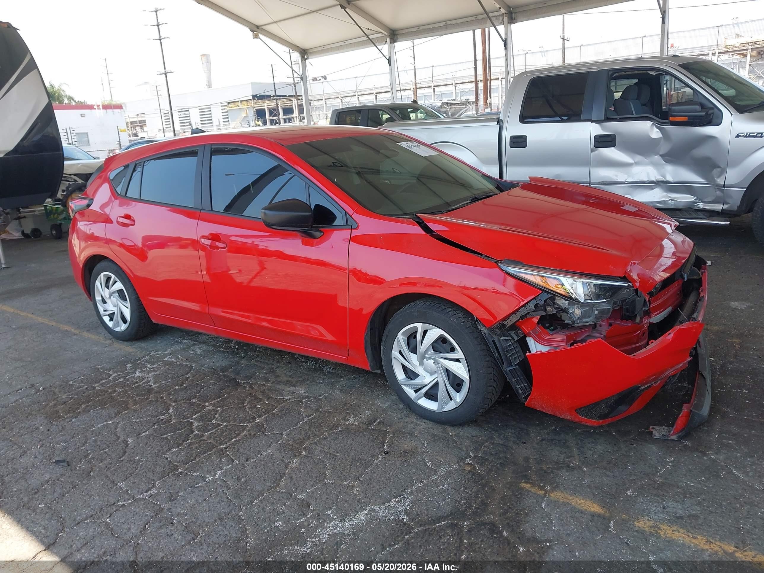 2024 Subaru Impreza Base 5-door Красный vin: JF1GUABC1R8850319