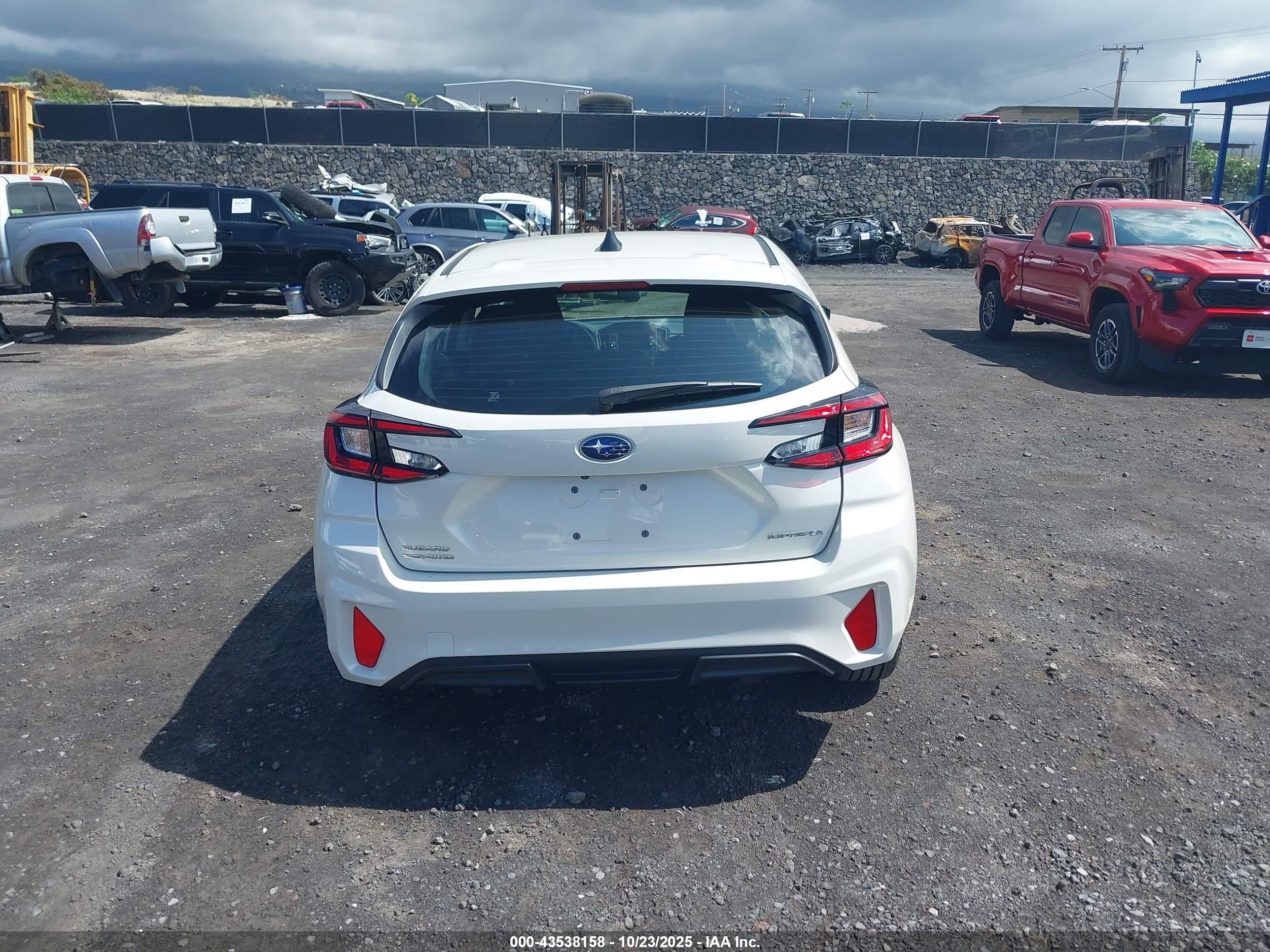 2025 Subaru Impreza Base 5-door White vin: JF1GUABC6S8267220