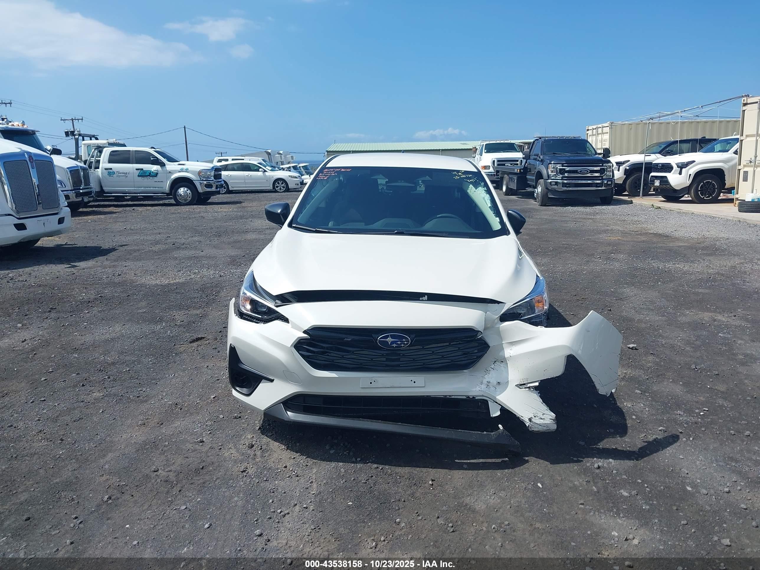 2025 Subaru Impreza Base 5-door White vin: JF1GUABC6S8267220