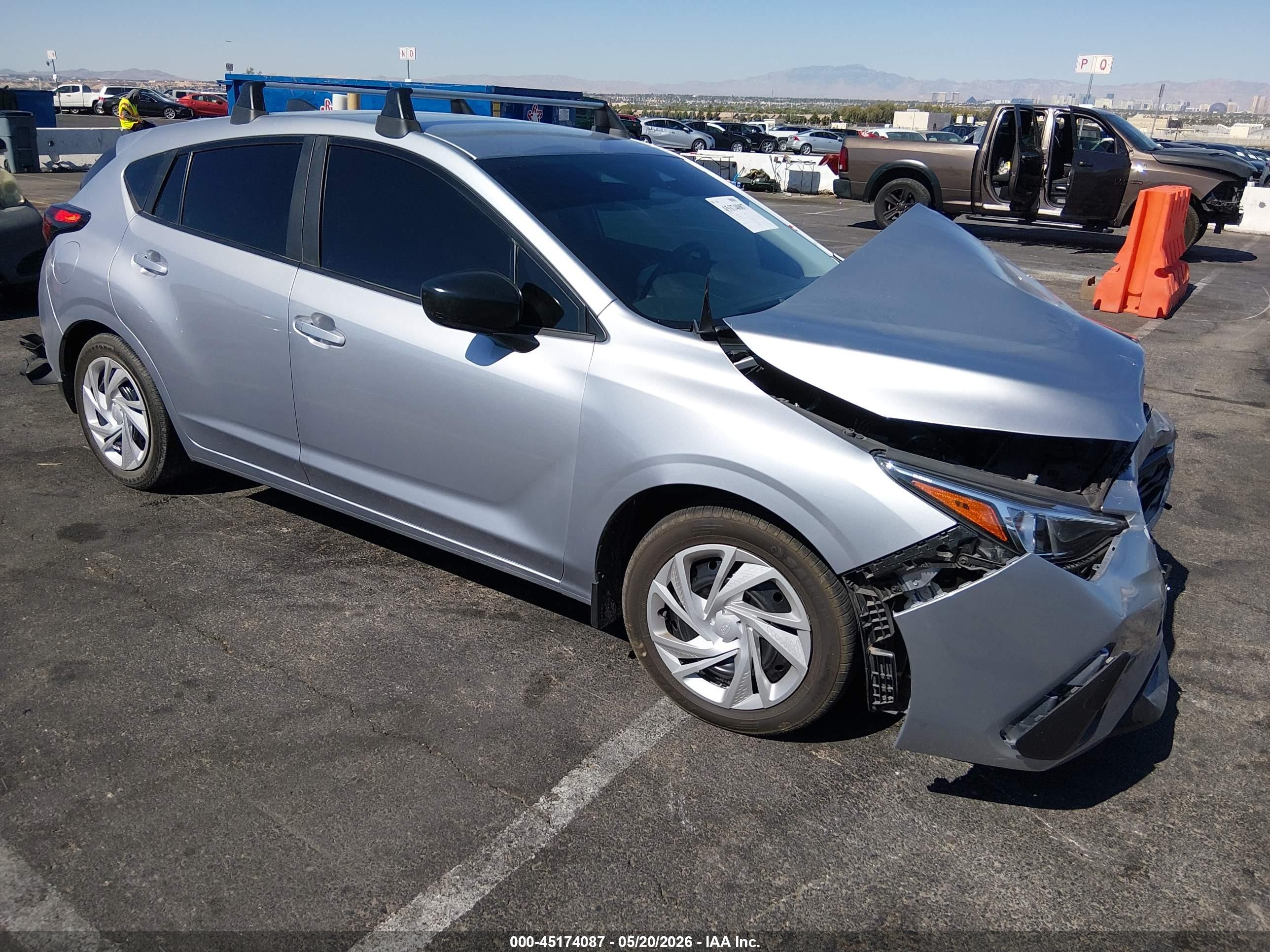 2024 Subaru Impreza Base 5-door Silver vin: JF1GUABC7R8856125