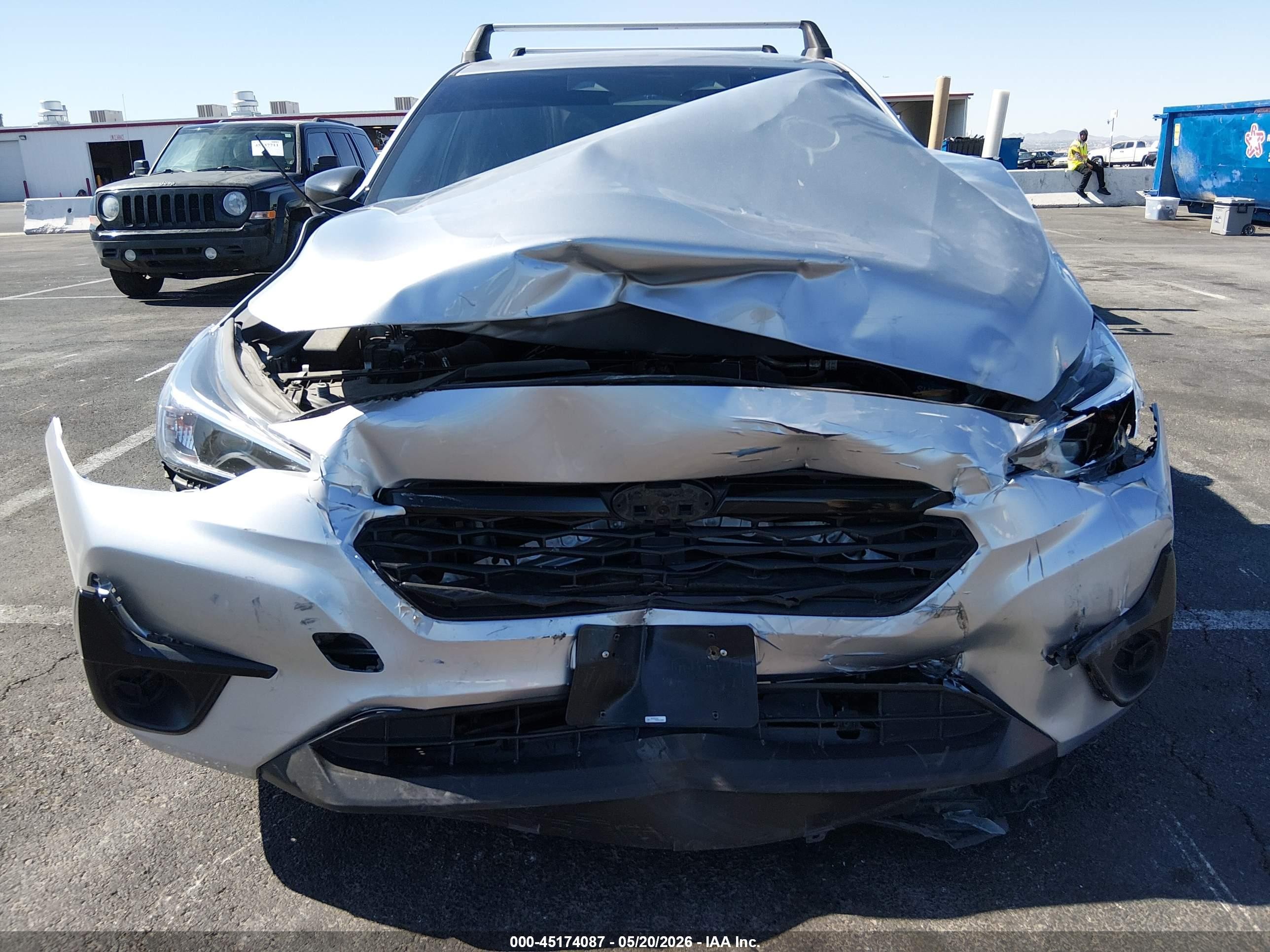 2024 Subaru Impreza Base 5-door Silver vin: JF1GUABC7R8856125