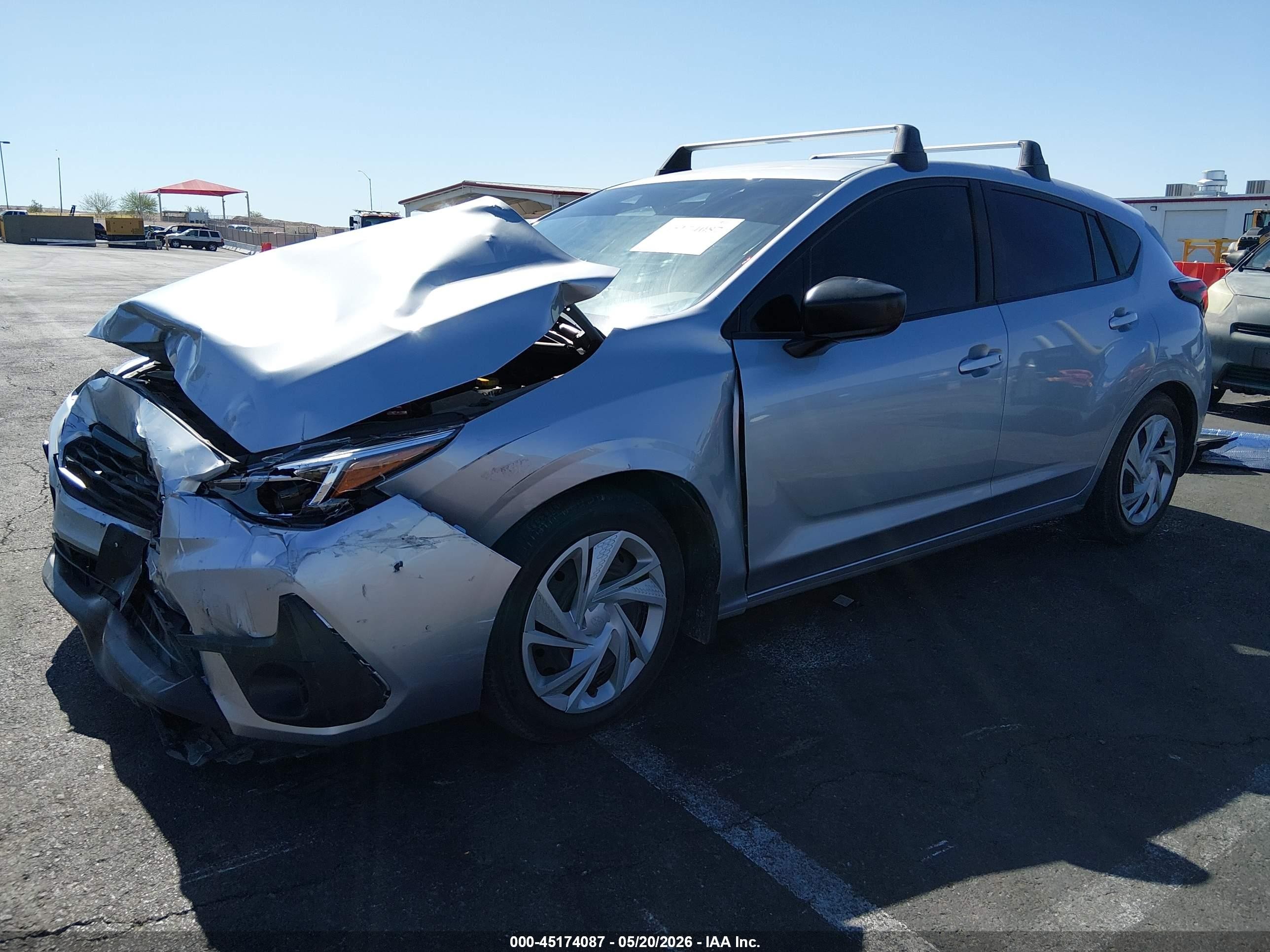 2024 Subaru Impreza Base 5-door Silver vin: JF1GUABC7R8856125