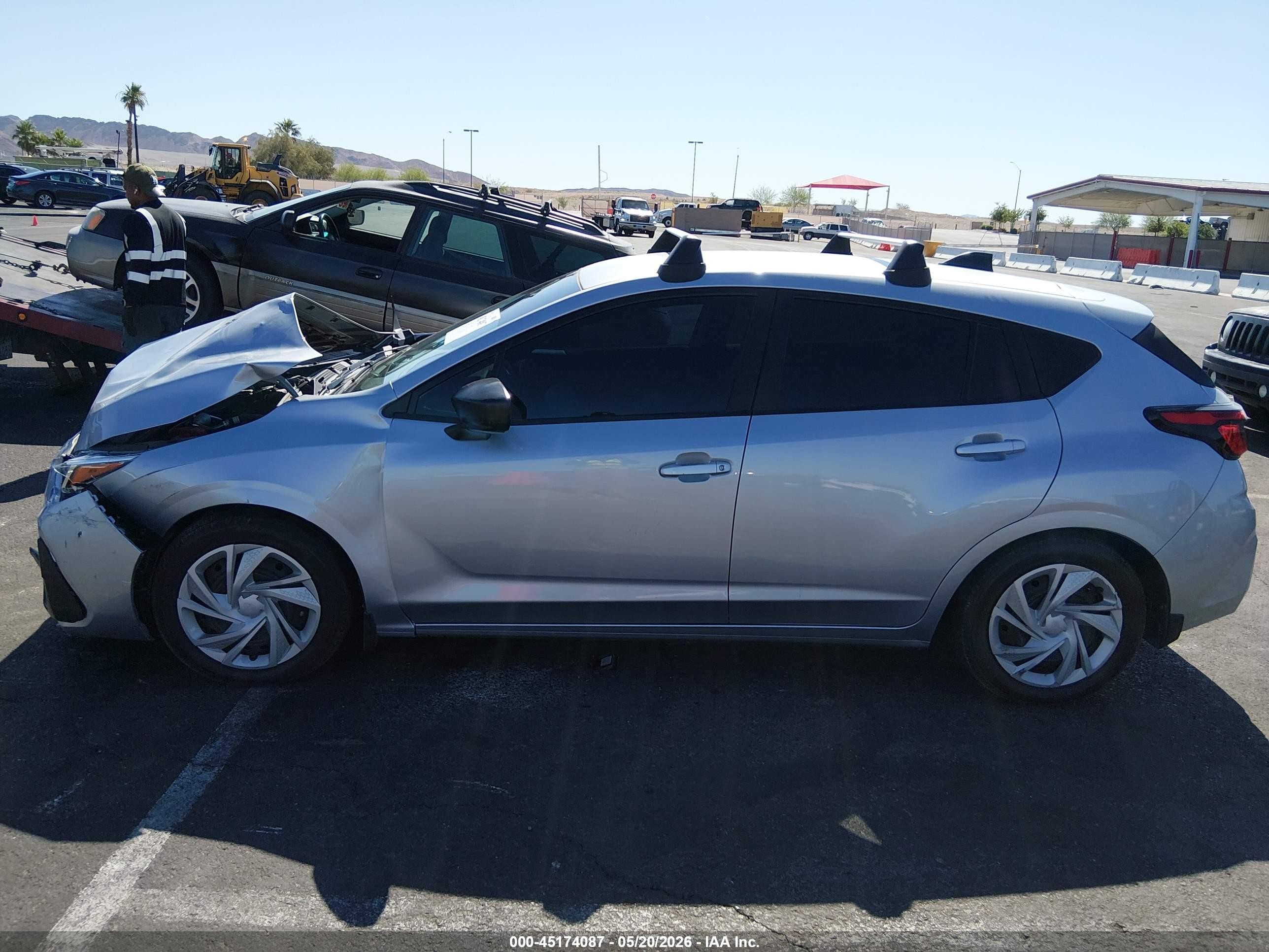 2024 Subaru Impreza Base 5-door Silver vin: JF1GUABC7R8856125