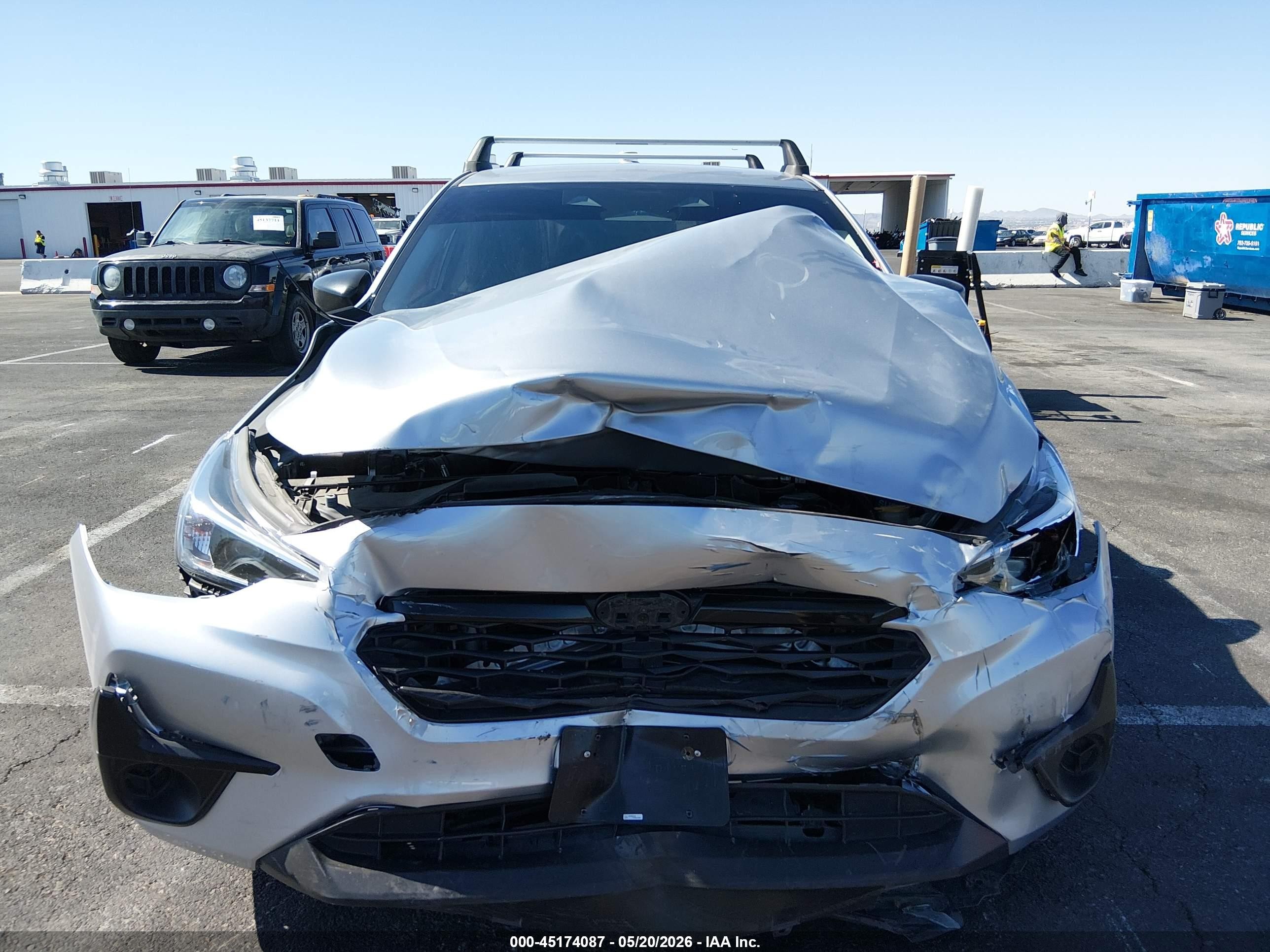 2024 Subaru Impreza Base 5-door Silver vin: JF1GUABC7R8856125