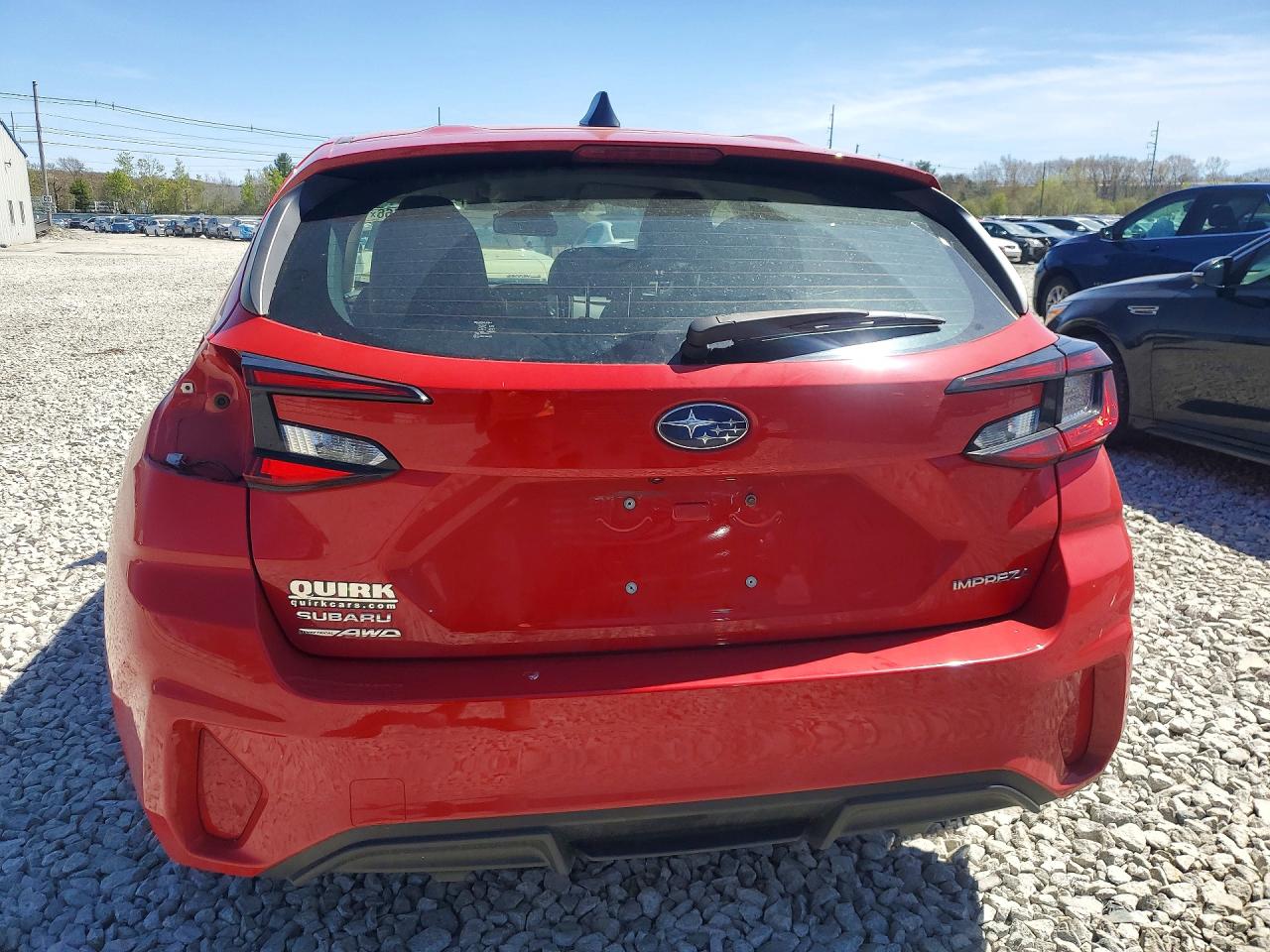 2024 Subaru Impreza Red vin: JF1GUABC8R8259999
