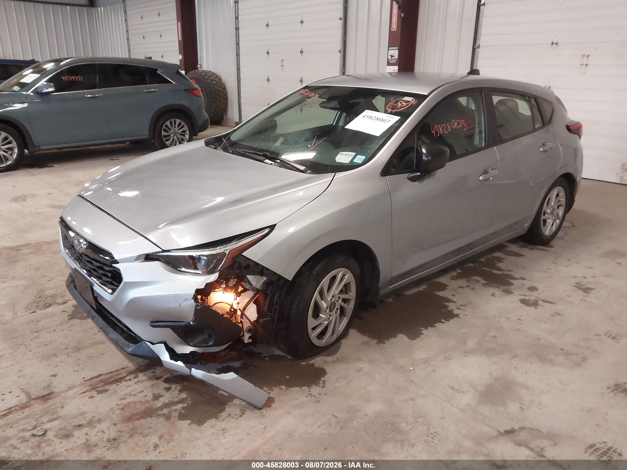 2024 Subaru Impreza Base 5-door Silver vin: JF1GUABCXR8880967