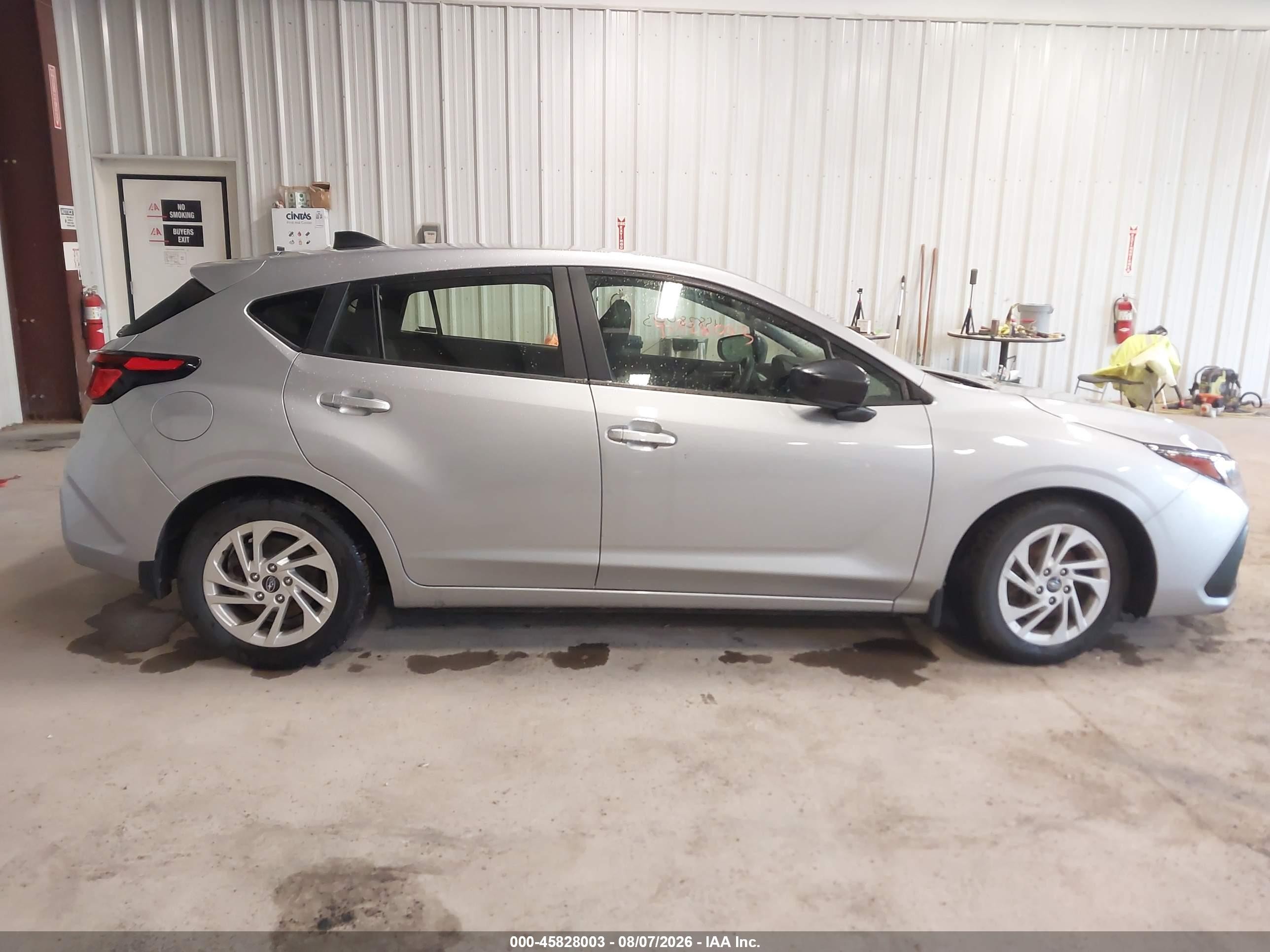 2024 Subaru Impreza Base 5-door Silver vin: JF1GUABCXR8880967