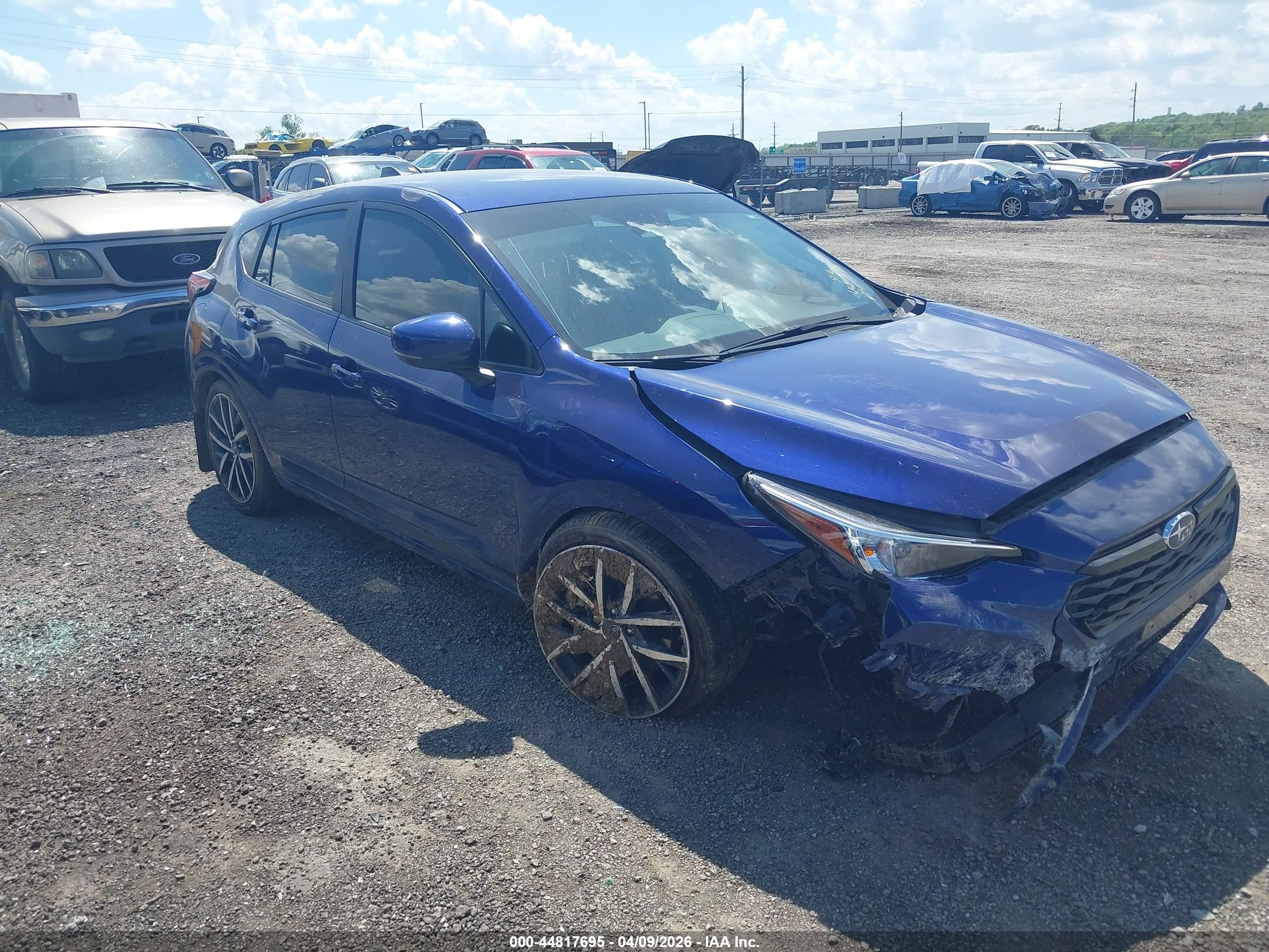 2025 Subaru Impreza Sport 5-door Dark Blue vin: JF1GUAFC0S8201739