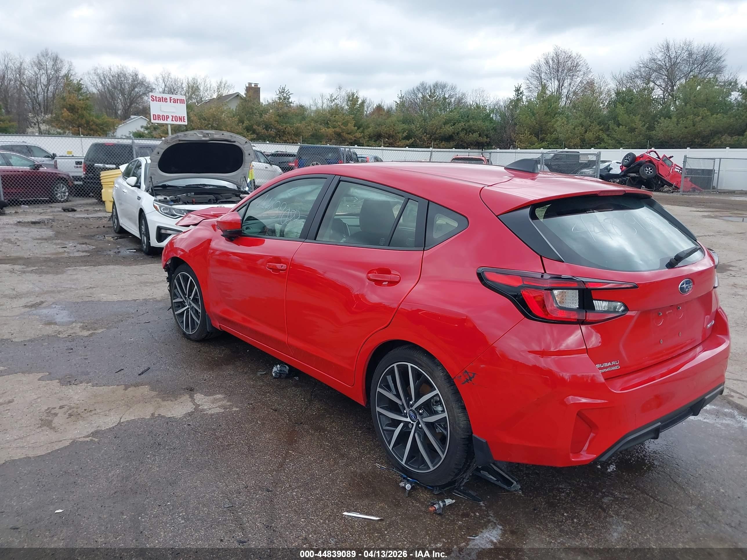2025 Subaru Impreza Sport 5-door Red vin: JF1GUAFC5S8322119