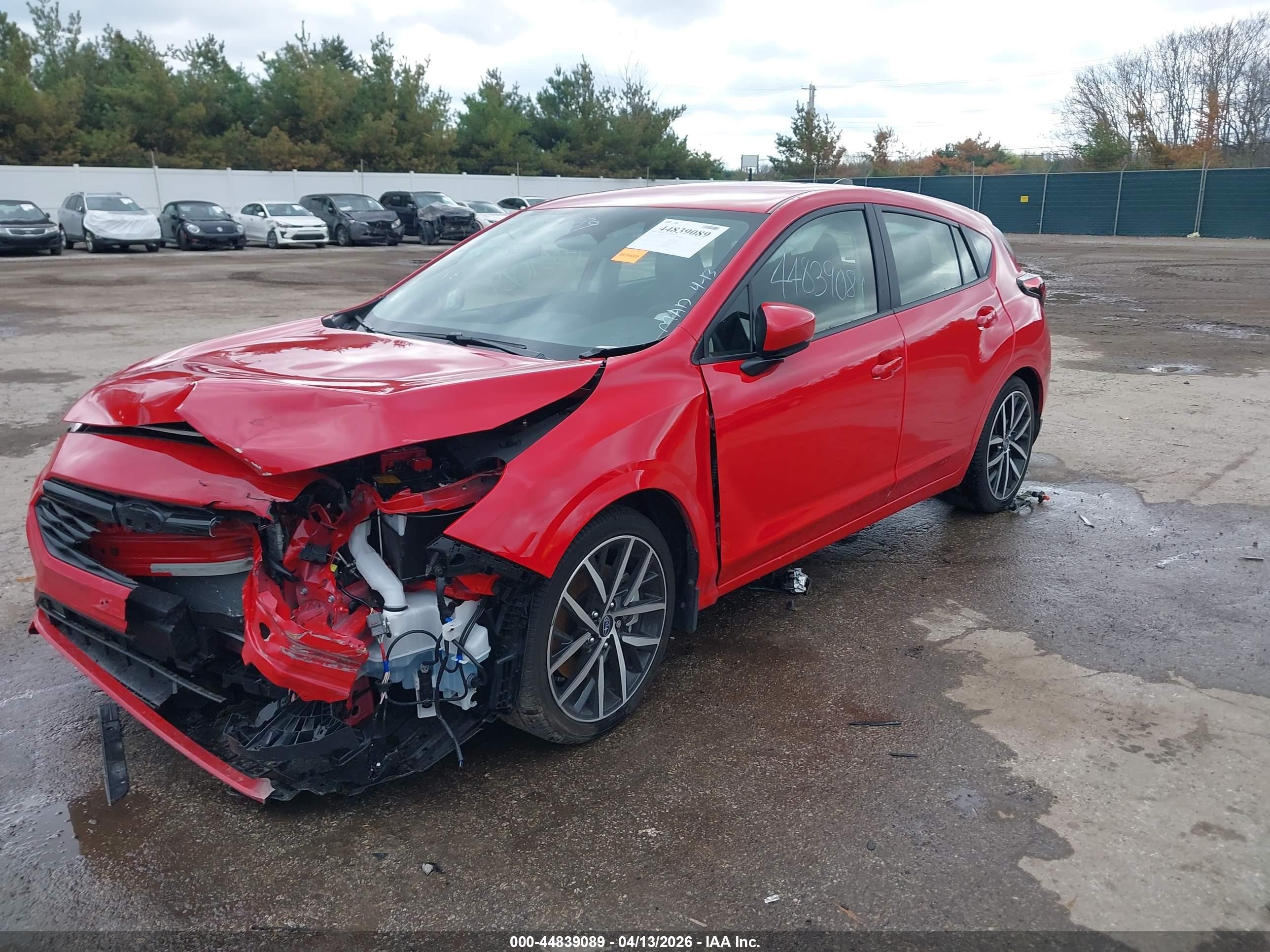 2025 Subaru Impreza Sport 5-door Red vin: JF1GUAFC5S8322119