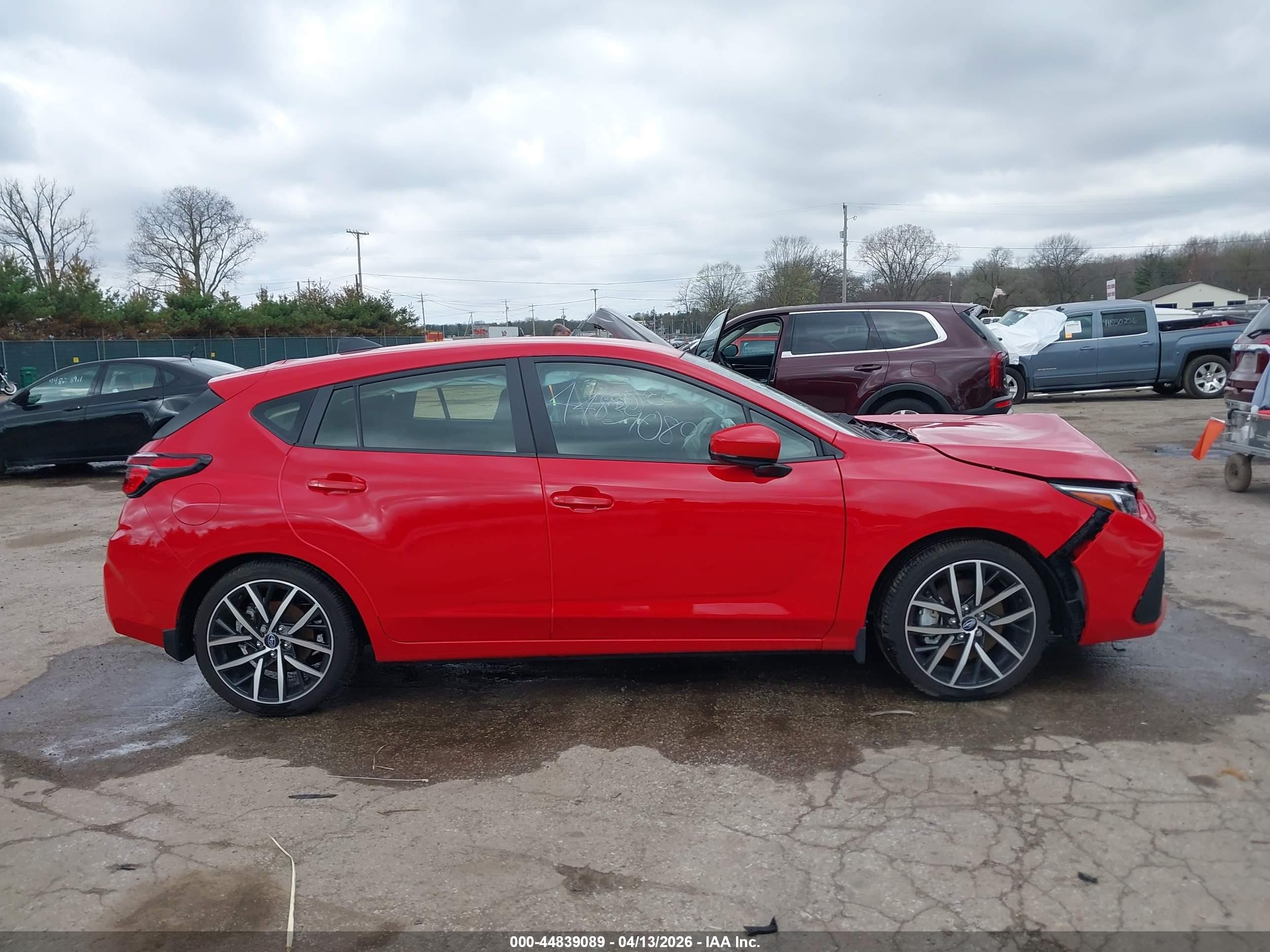 2025 Subaru Impreza Sport 5-door Red vin: JF1GUAFC5S8322119