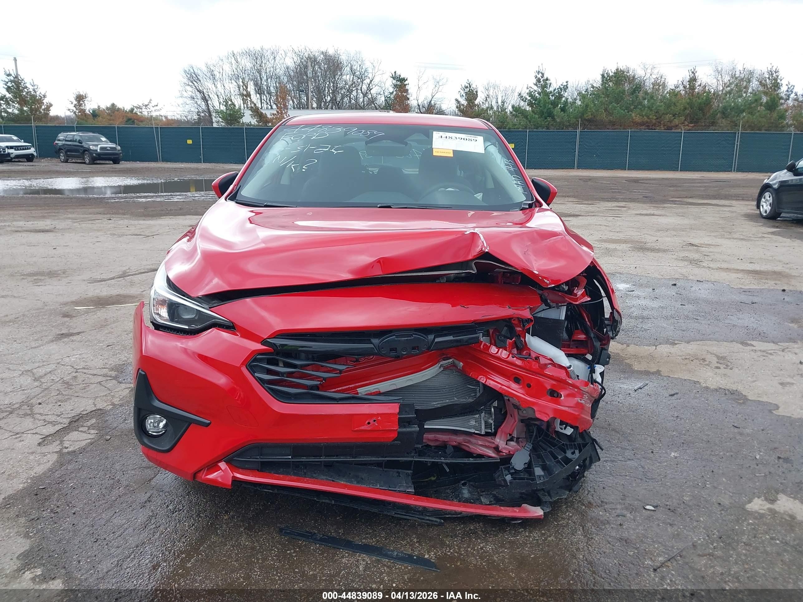 2025 Subaru Impreza Sport 5-door Red vin: JF1GUAFC5S8322119