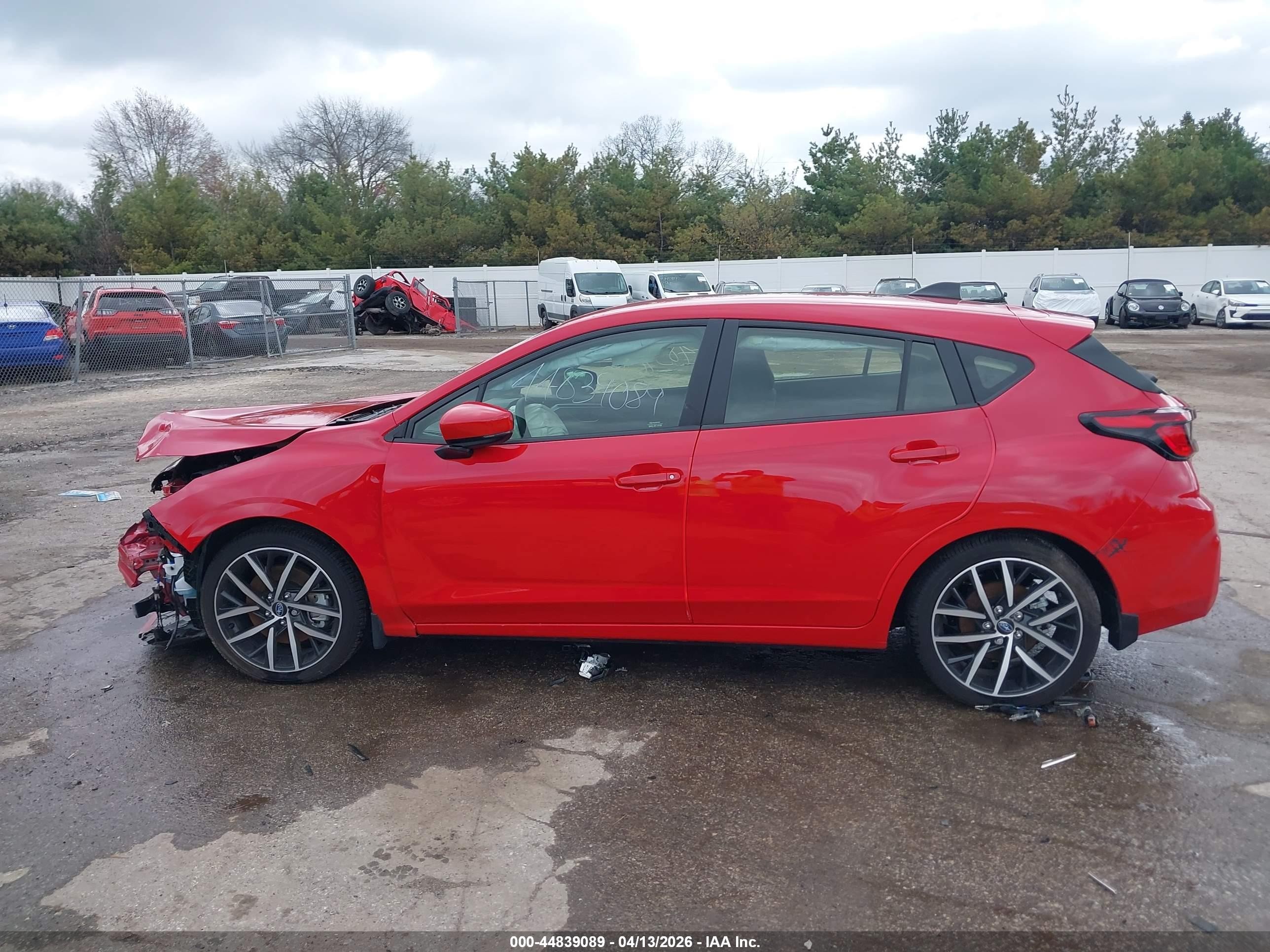 2025 Subaru Impreza Sport 5-door Red vin: JF1GUAFC5S8322119