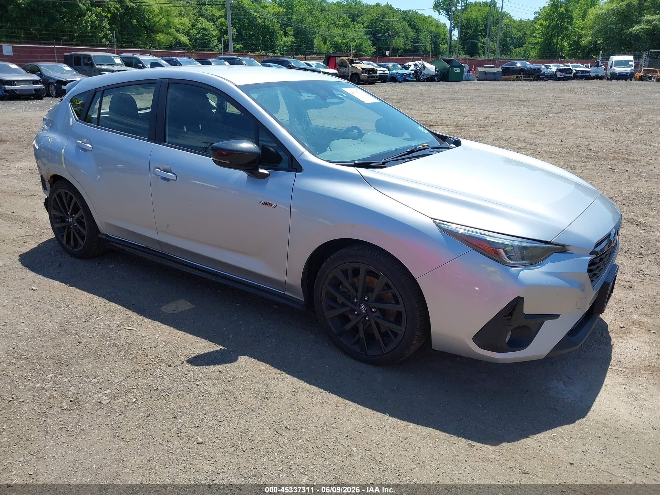 2024 Subaru Impreza Rs 5-door Silver vin: JF1GUHHC9R8337285