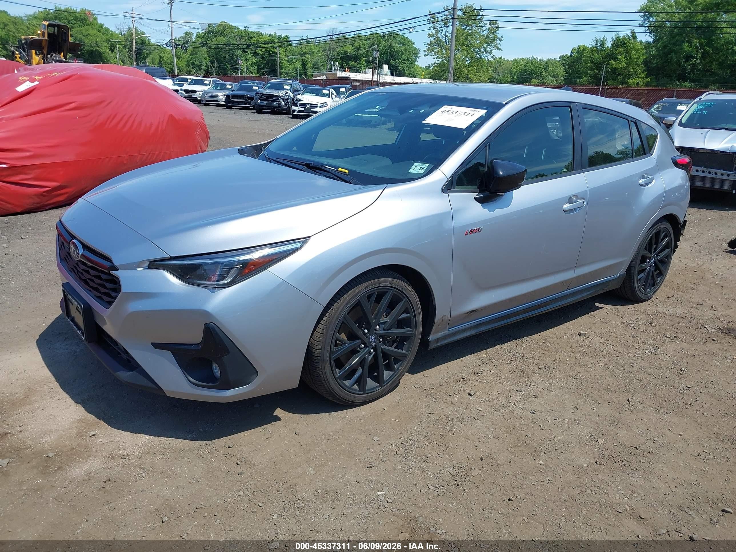 2024 Subaru Impreza Rs 5-door Silver vin: JF1GUHHC9R8337285