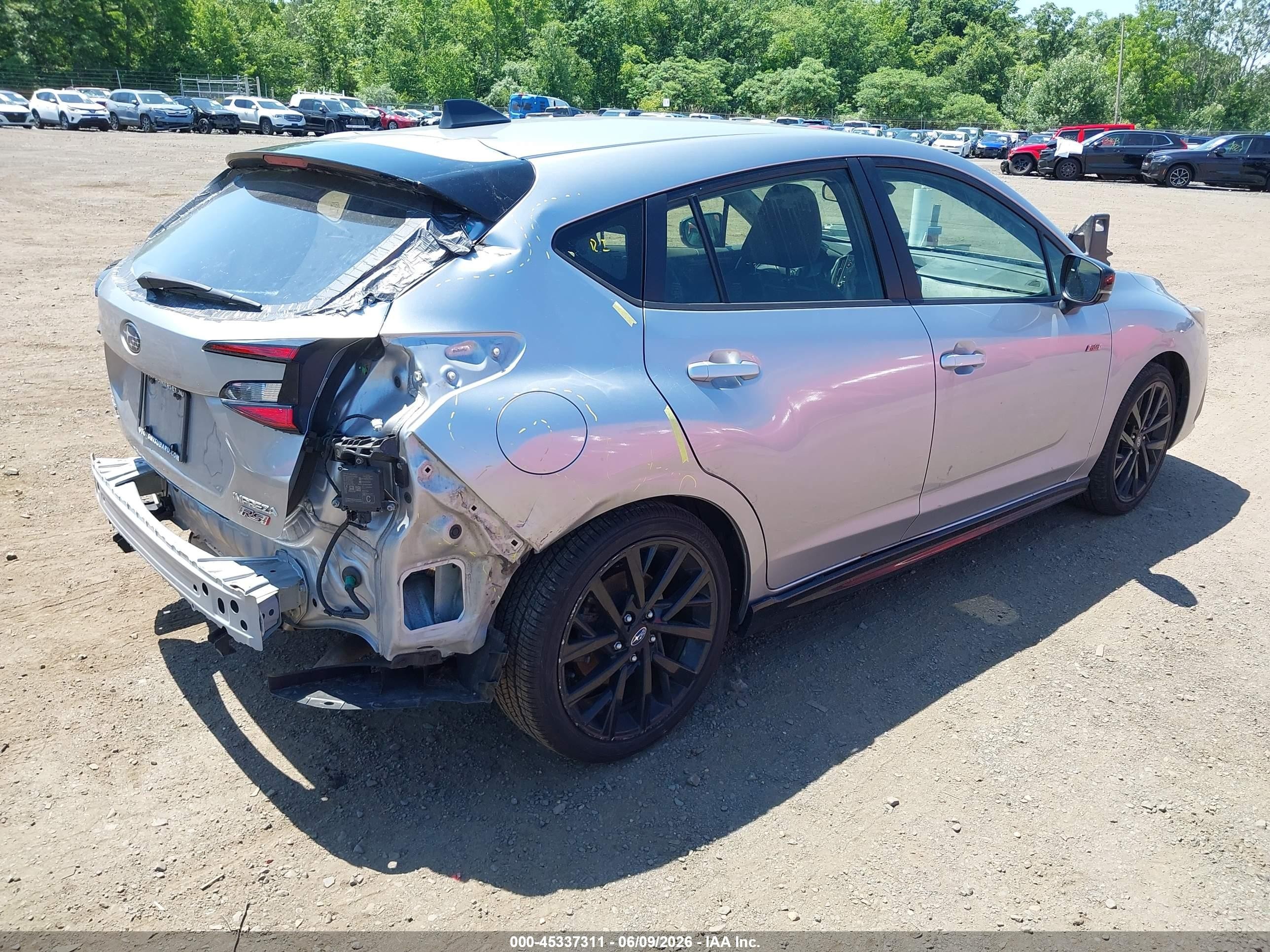 2024 Subaru Impreza Rs 5-door Silver vin: JF1GUHHC9R8337285