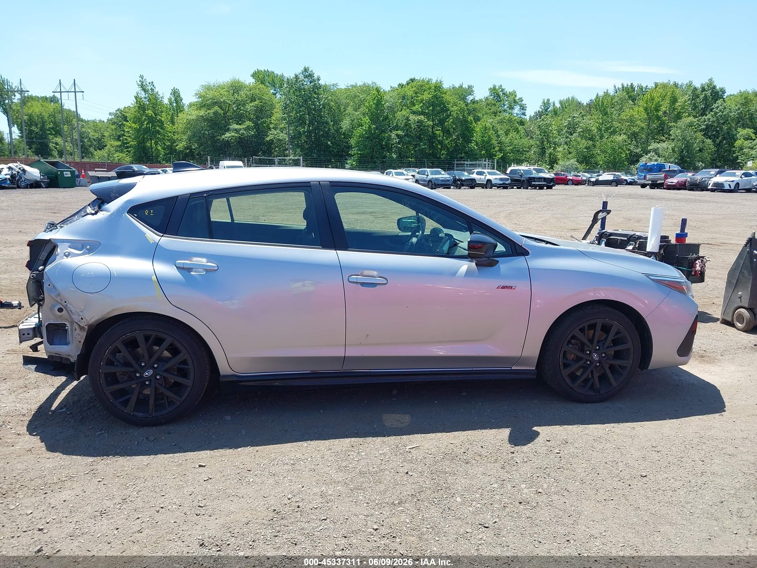 2024 Subaru Impreza Rs 5-door Silver vin: JF1GUHHC9R8337285