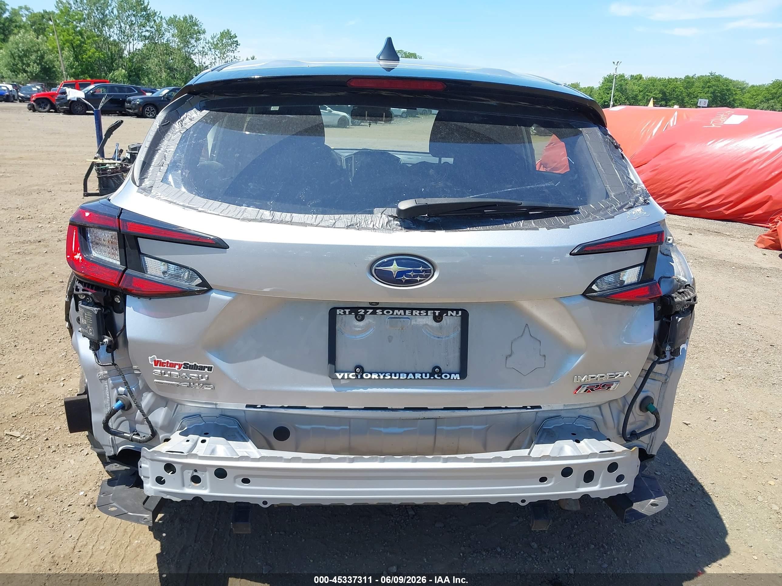 2024 Subaru Impreza Rs 5-door Silver vin: JF1GUHHC9R8337285