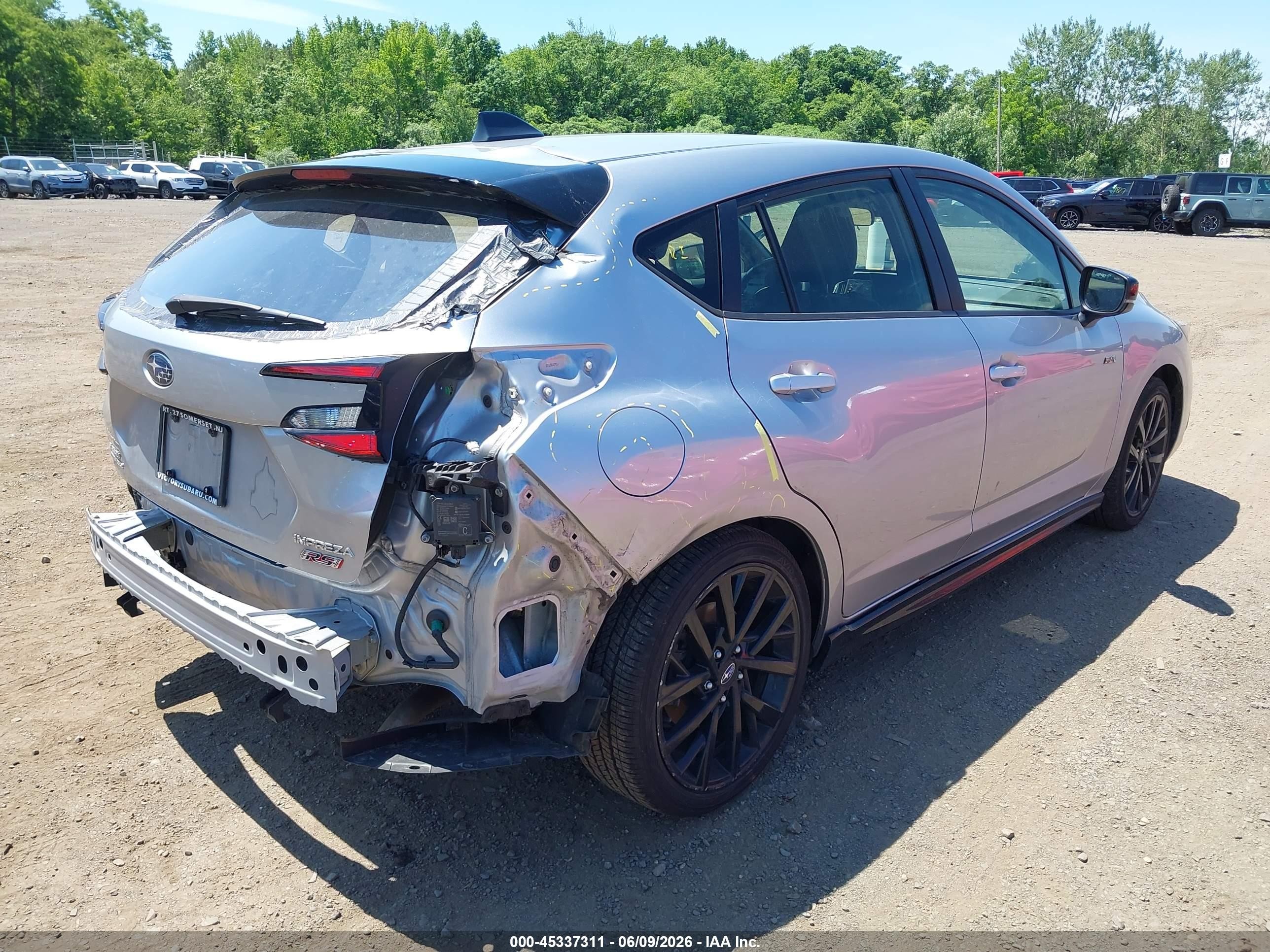 2024 Subaru Impreza Rs 5-door Silver vin: JF1GUHHC9R8337285