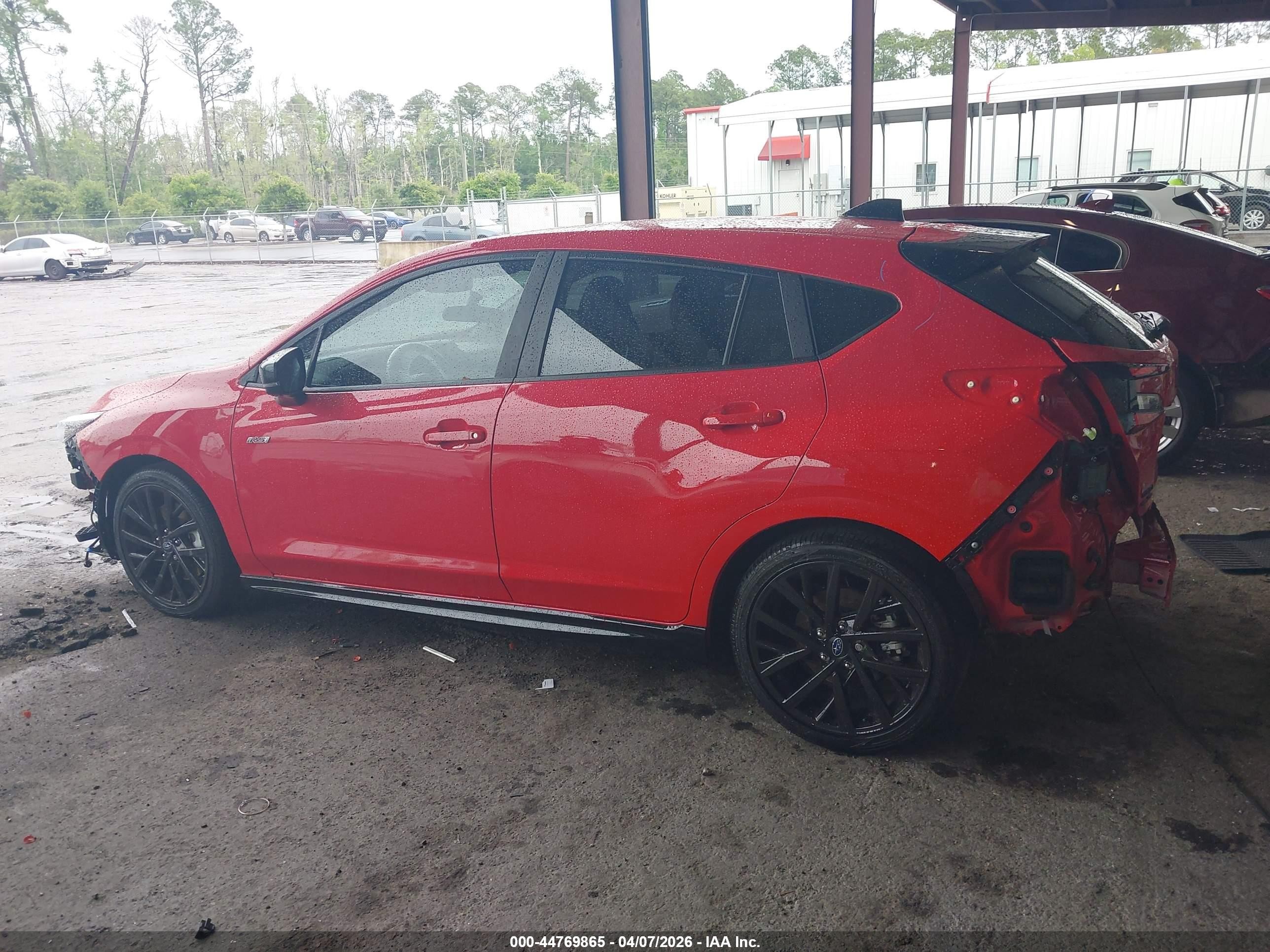 2026 Subaru Impreza Rs Red vin: JF1GUHJC0T8202309