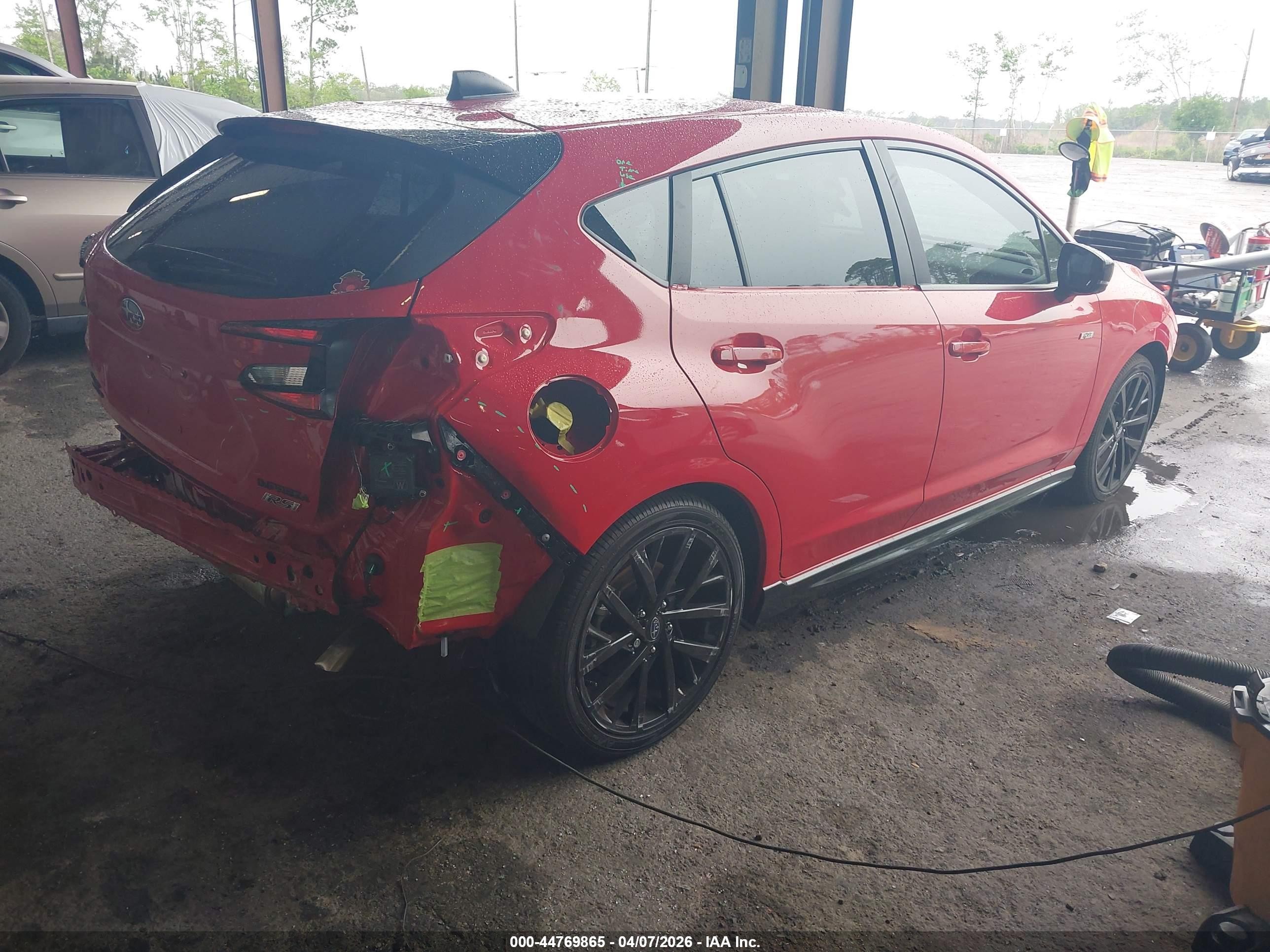 2026 Subaru Impreza Rs Red vin: JF1GUHJC0T8202309