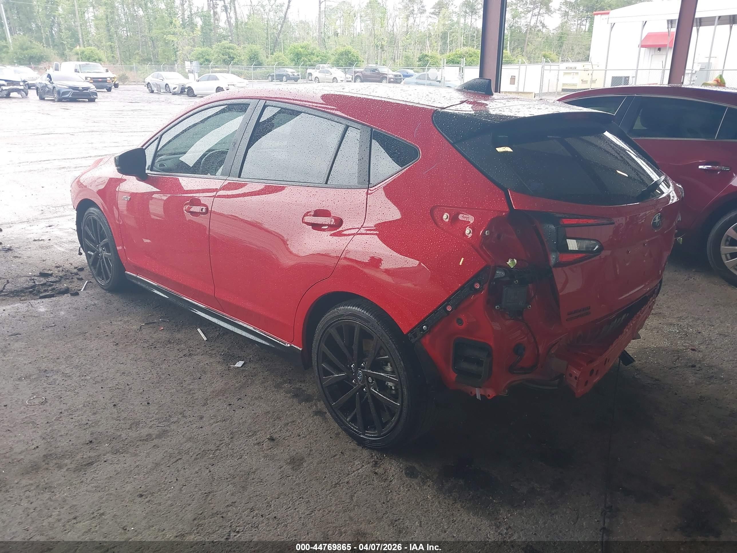 2026 Subaru Impreza Rs Red vin: JF1GUHJC0T8202309