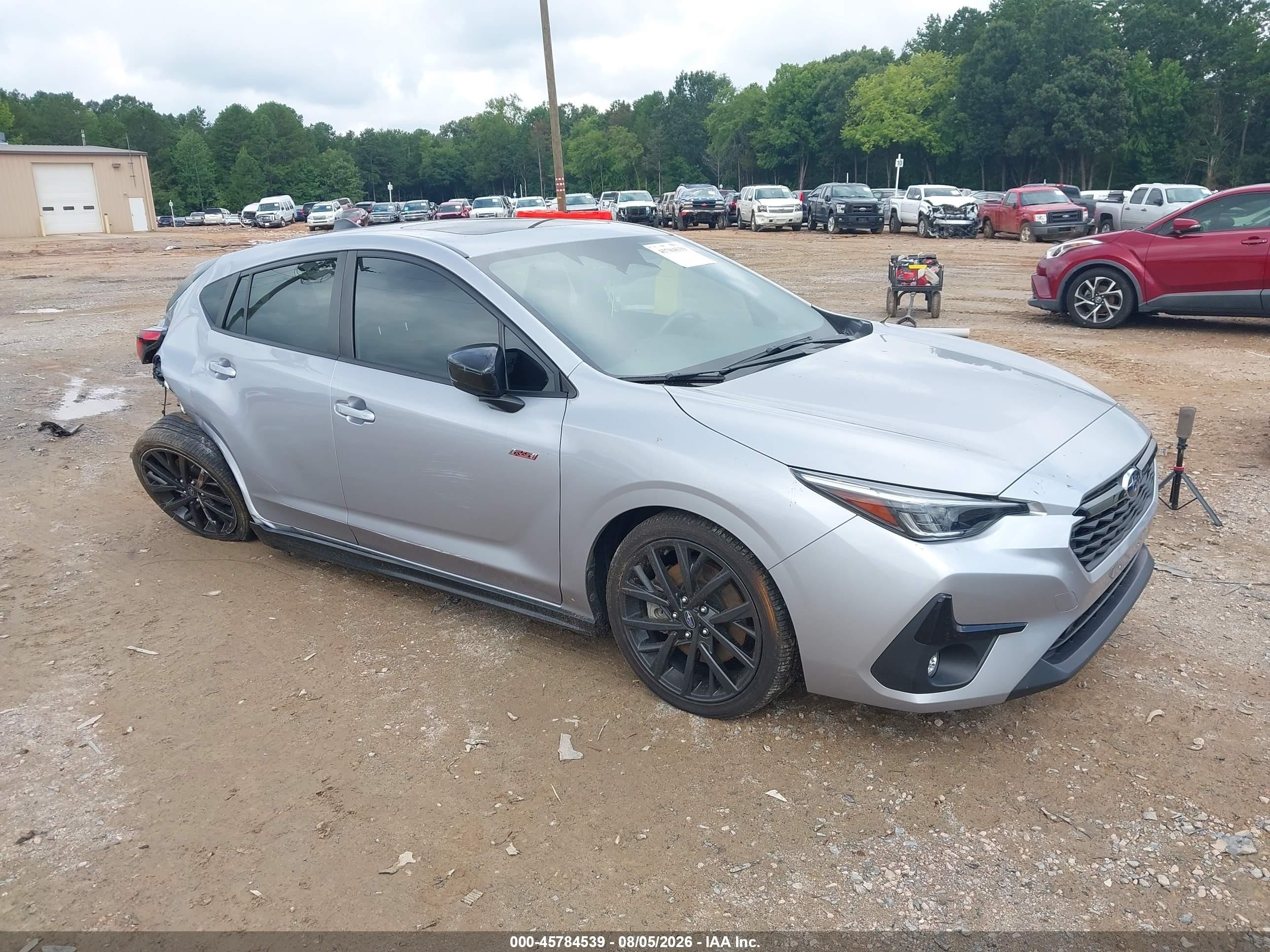 2024 Subaru Impreza Rs 5-door Silver vin: JF1GUHJC2R8218178