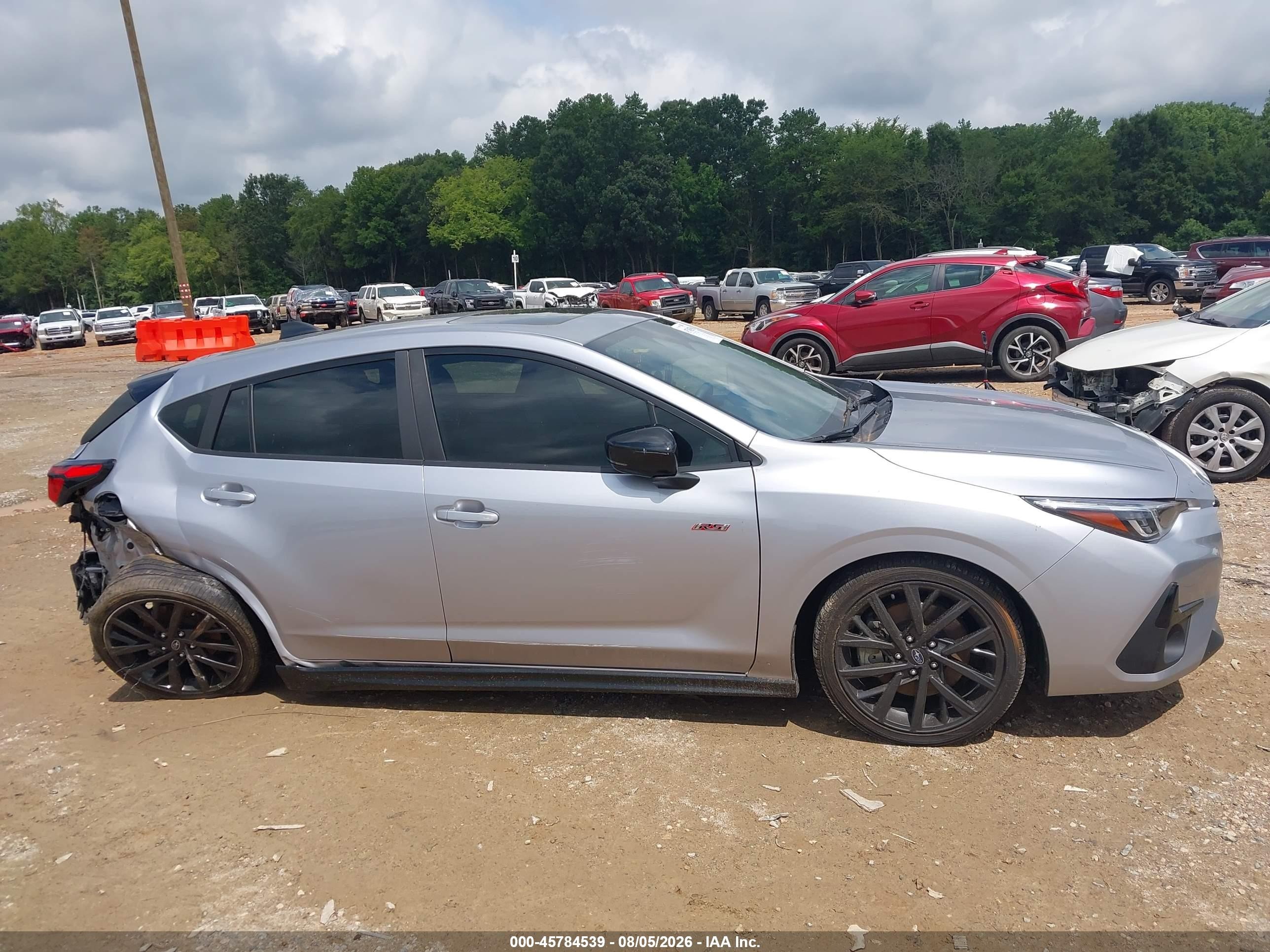 2024 Subaru Impreza Rs 5-door Silver vin: JF1GUHJC2R8218178