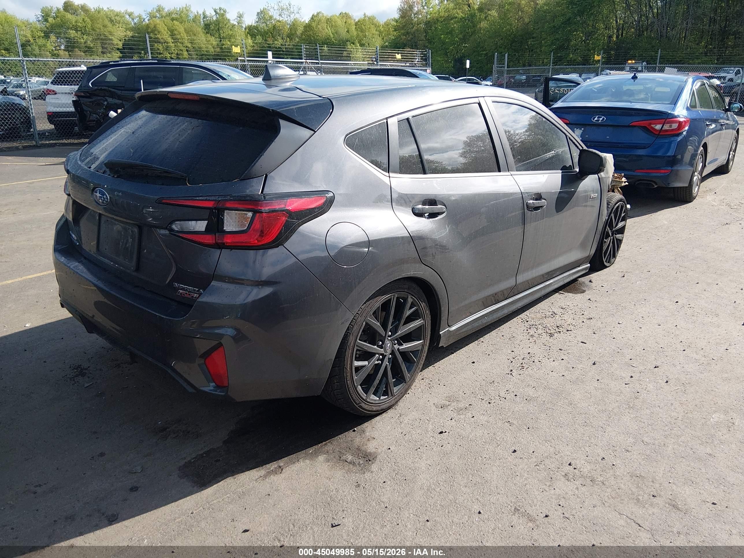 2024 Subaru Impreza Rs 5-door Gray vin: JF1GUHJC4R8299975