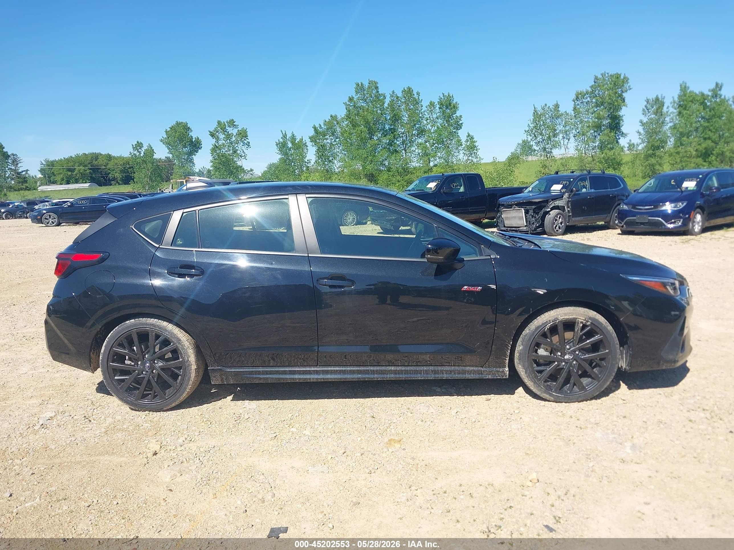 2024 Subaru Impreza Rs 5-door Черный vin: JF1GUHJC8R8321220