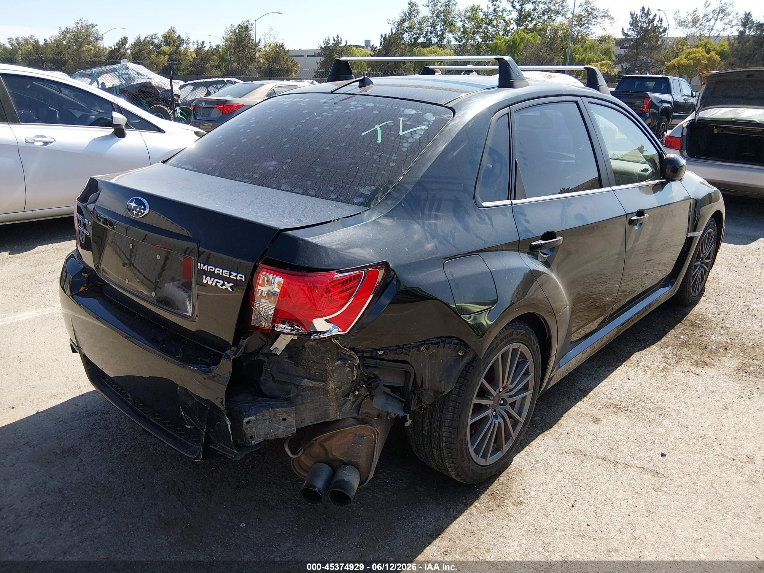 2013 Subaru Impreza Wrx Black vin: JF1GV7E60DG026994