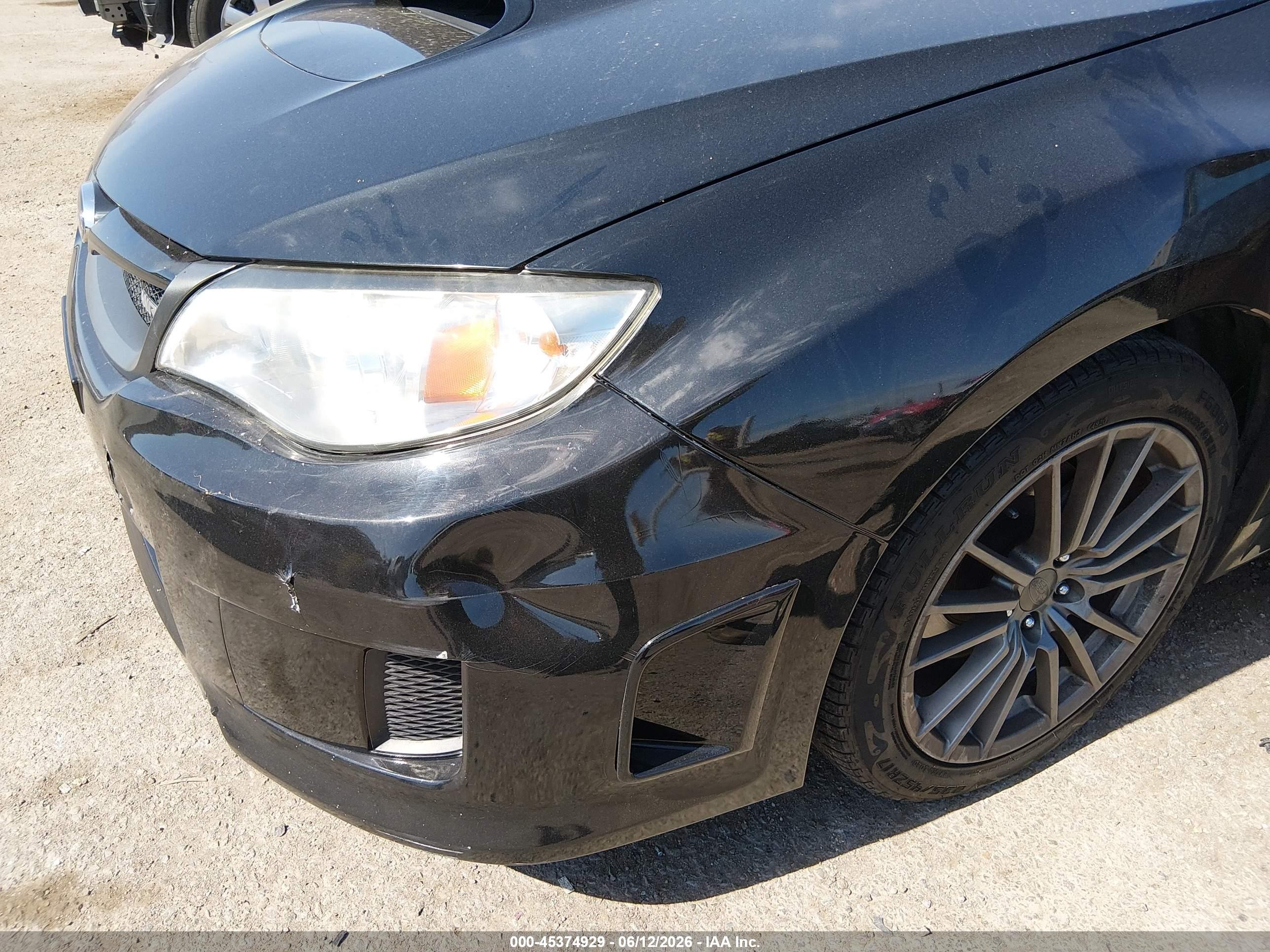 2013 Subaru Impreza Wrx Black vin: JF1GV7E60DG026994