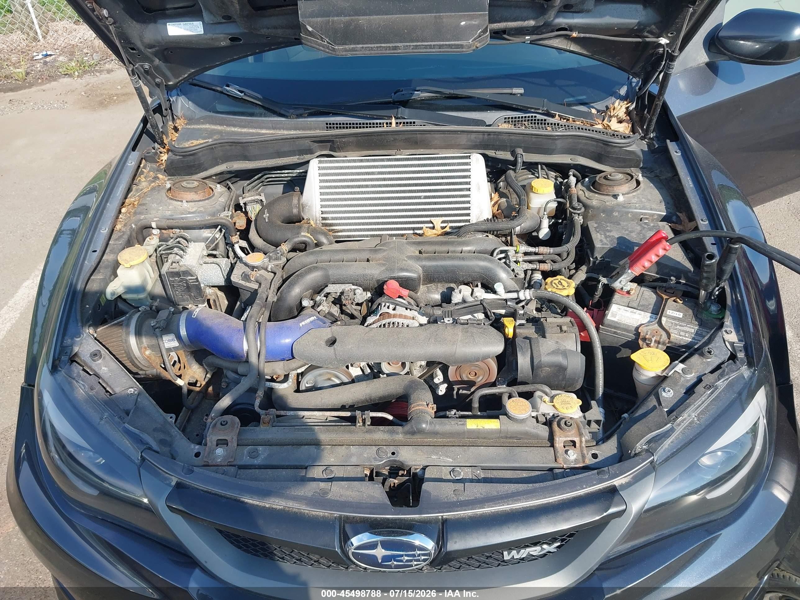 2014 Subaru Impreza Wrx   Gray vin: JF1GV7E61EG003077