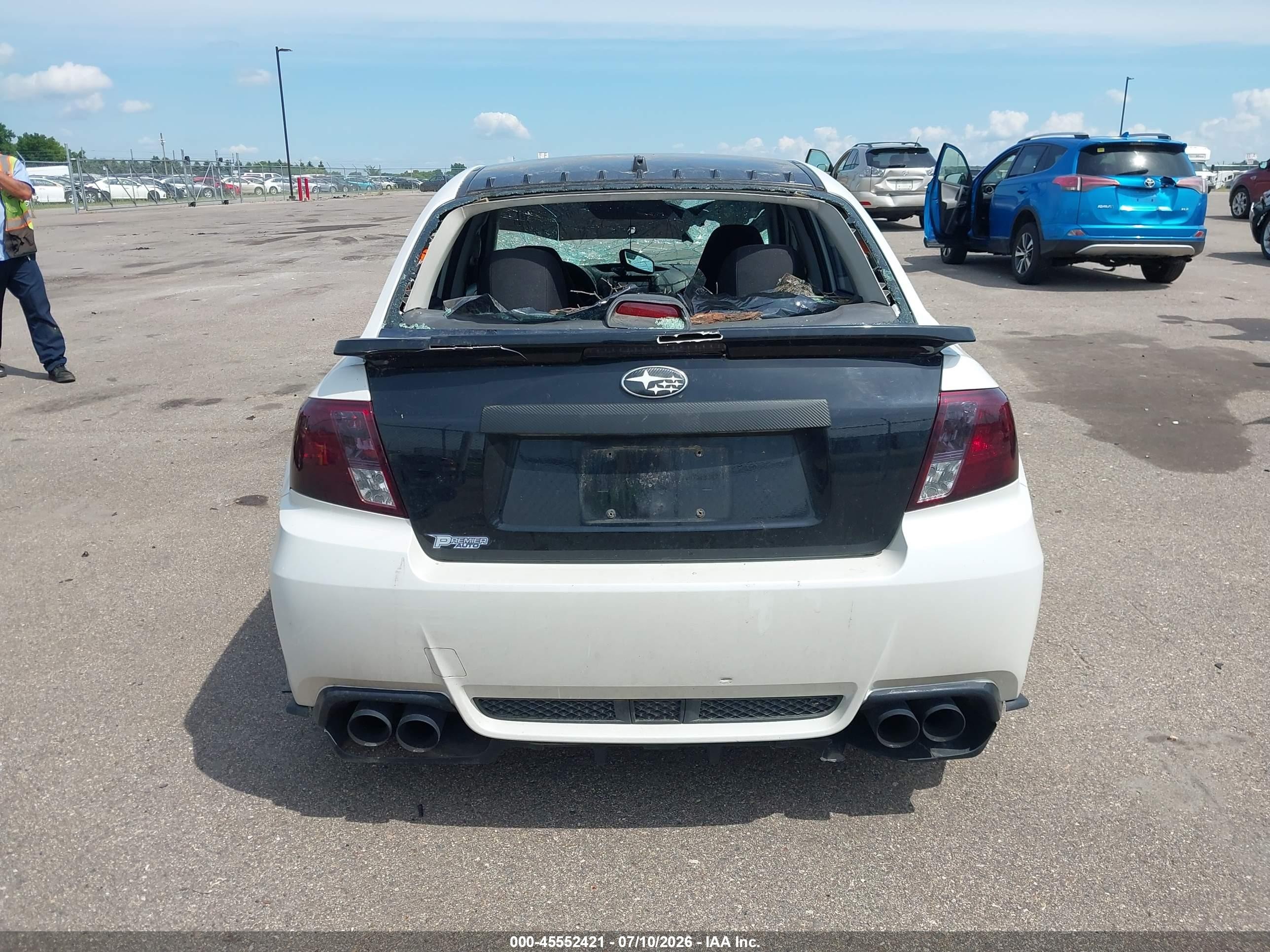 2013 Subaru Impreza Wrx   White vin: JF1GV7E62DG004267