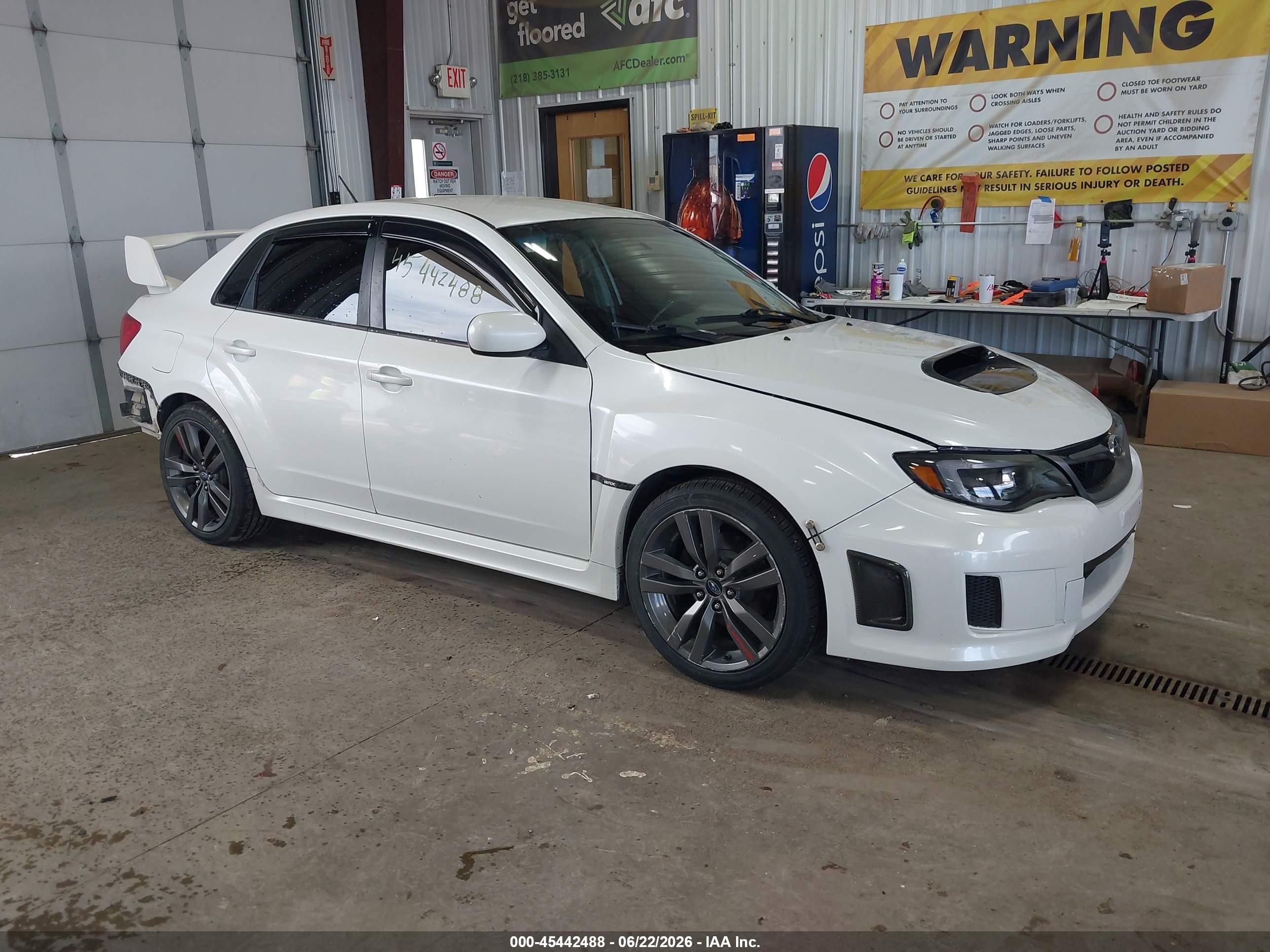 2011 Subaru Impreza Wrx White vin: JF1GV7E64BG521180