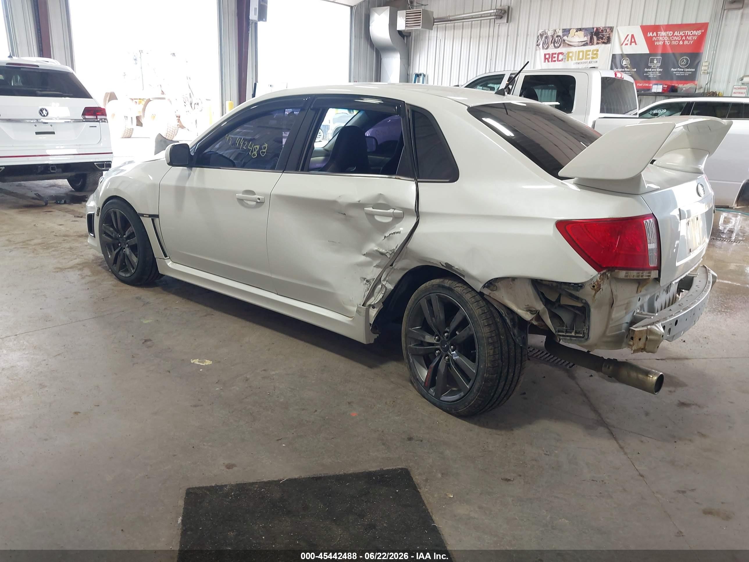 2011 Subaru Impreza Wrx White vin: JF1GV7E64BG521180