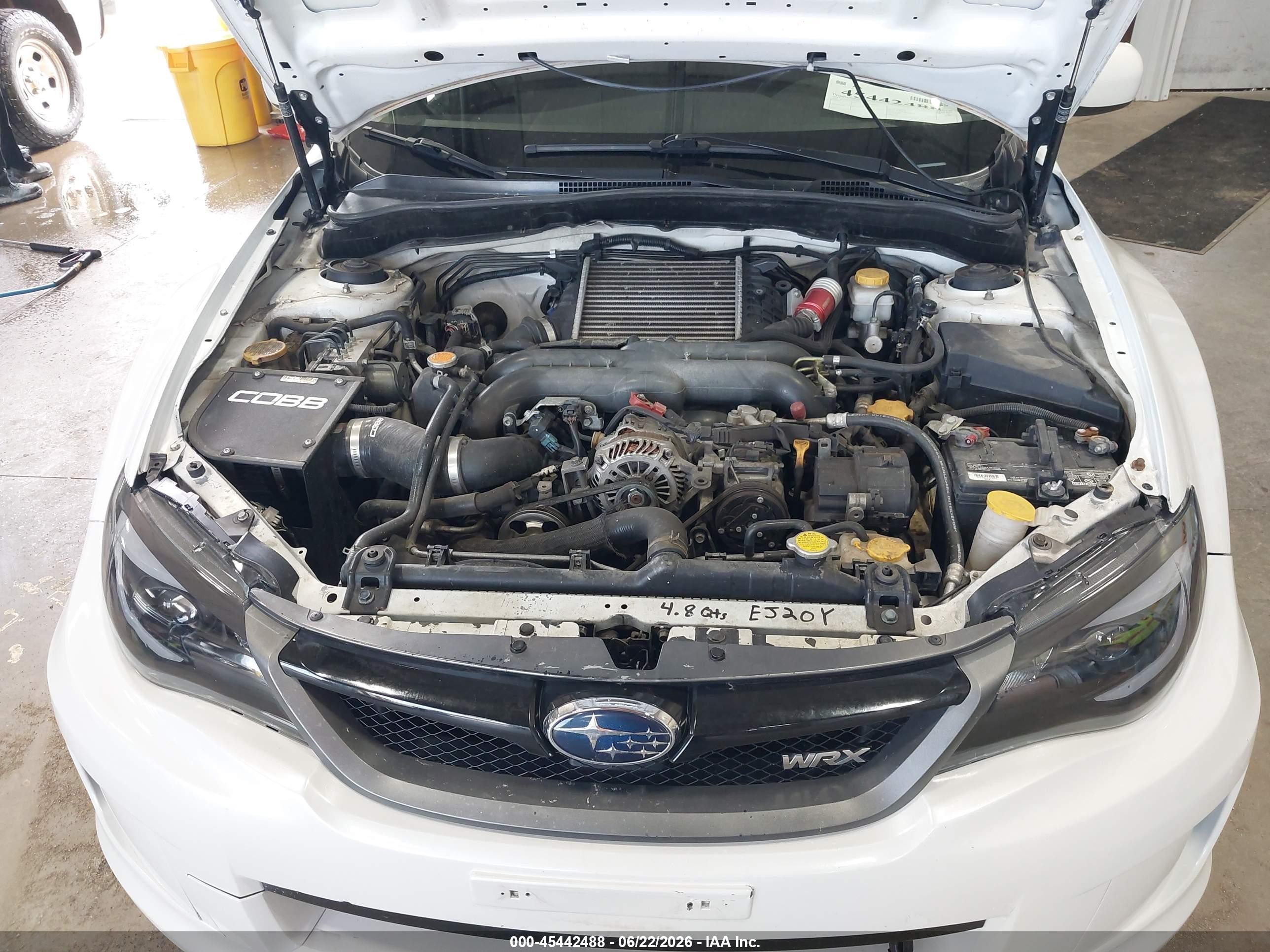 2011 Subaru Impreza Wrx White vin: JF1GV7E64BG521180