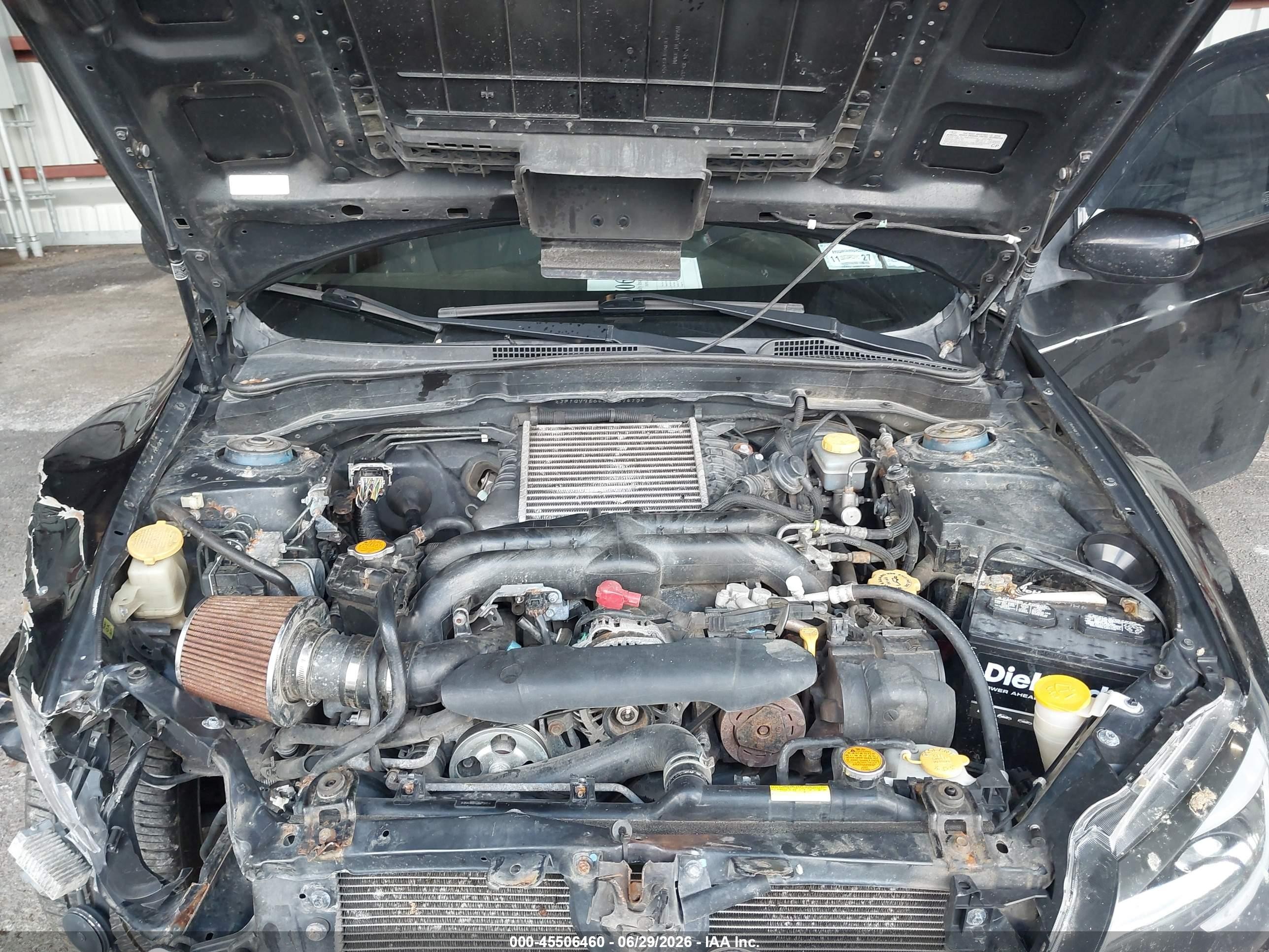 2014 Subaru Impreza Wrx   Black vin: JF1GV7E64EG007415