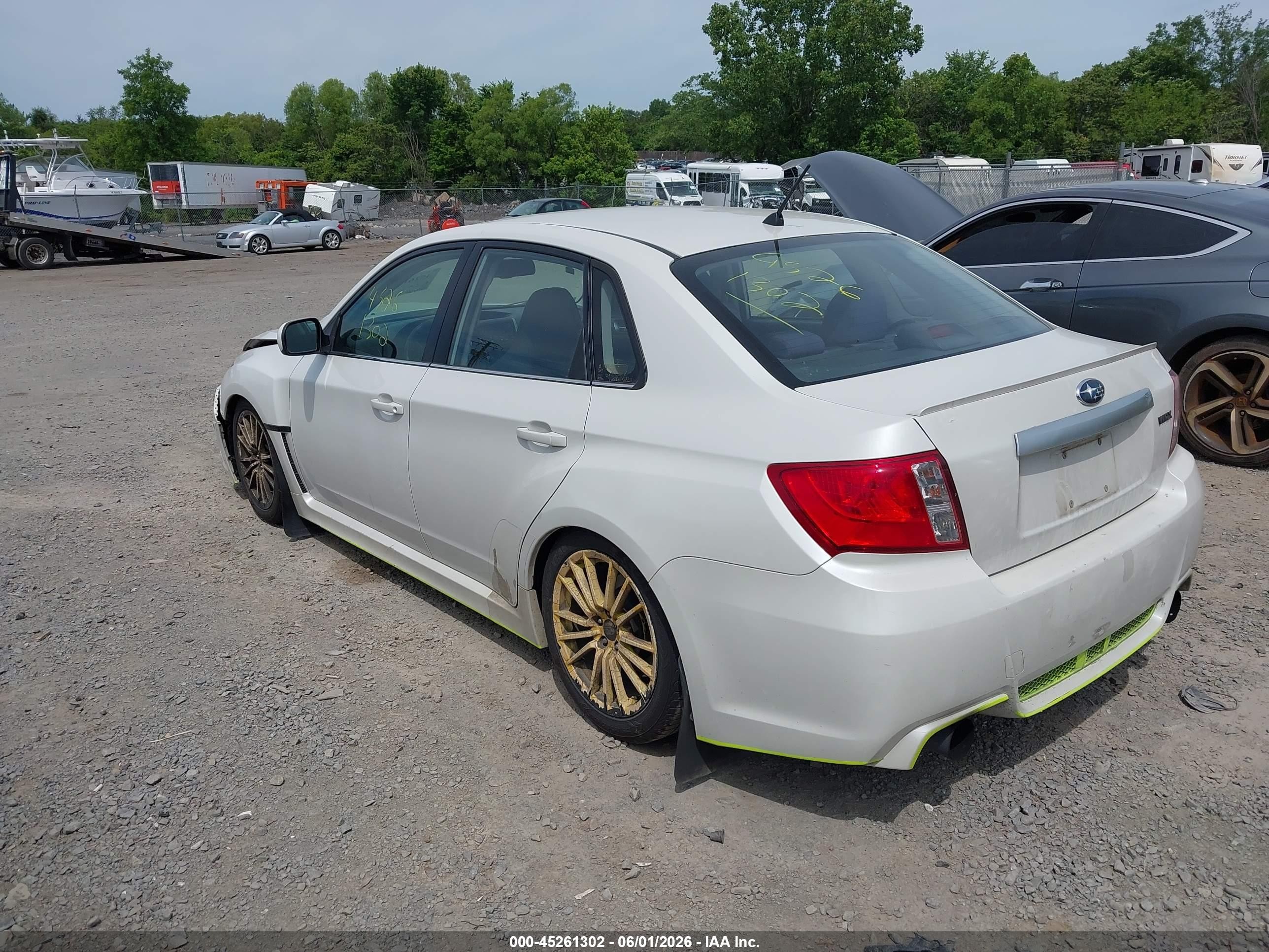 2011 Subaru Impreza Wrx White vin: JF1GV7E65BG503304