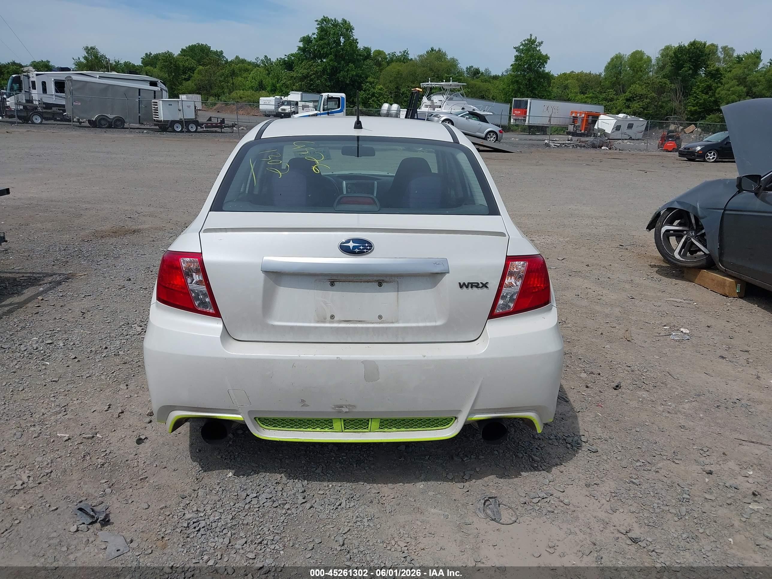 2011 Subaru Impreza Wrx White vin: JF1GV7E65BG503304