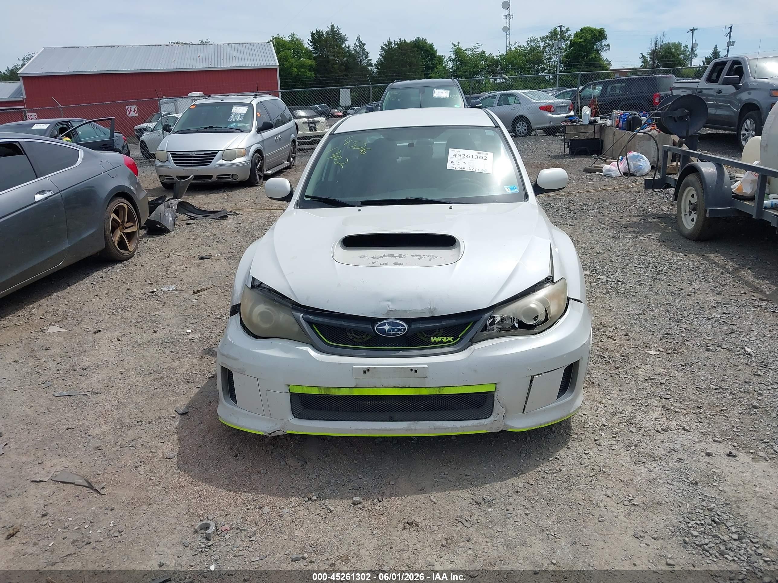 2011 Subaru Impreza Wrx White vin: JF1GV7E65BG503304